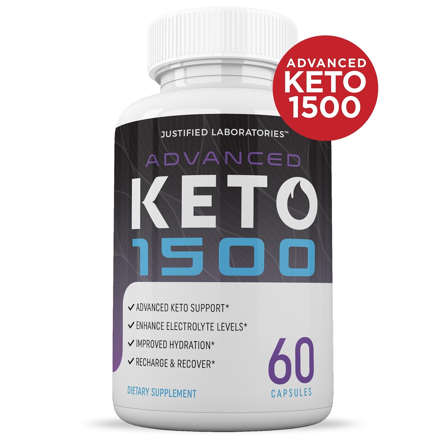 Advanced Keto 1500 Keto ACV Pills 1275MG New Improved Formula 60 Capsules