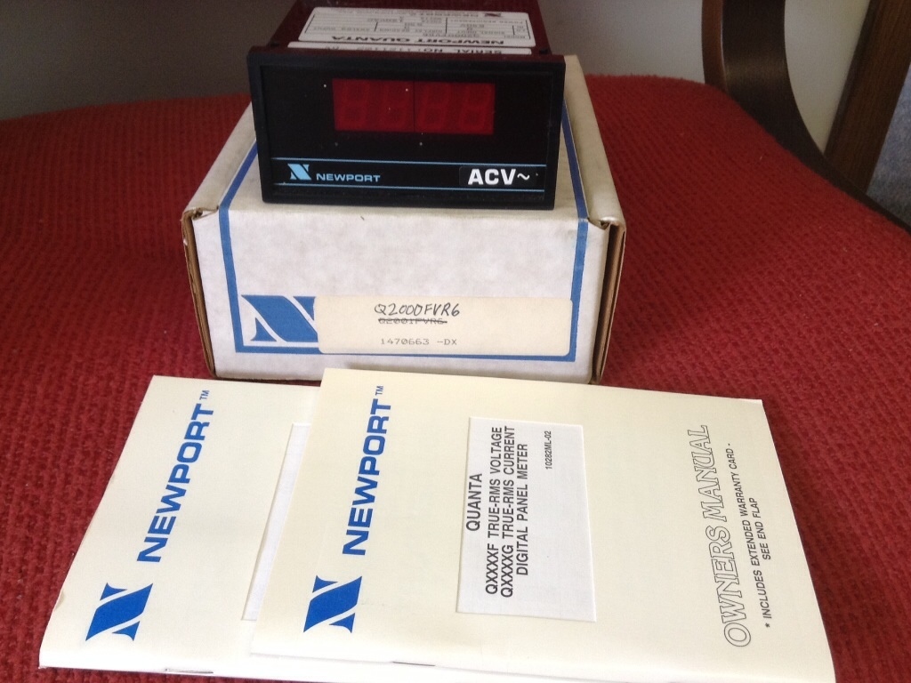 NEWPORT - DIGITAL PANEL METER - Quanta - MODEL #Q2000FVR6 - NEW