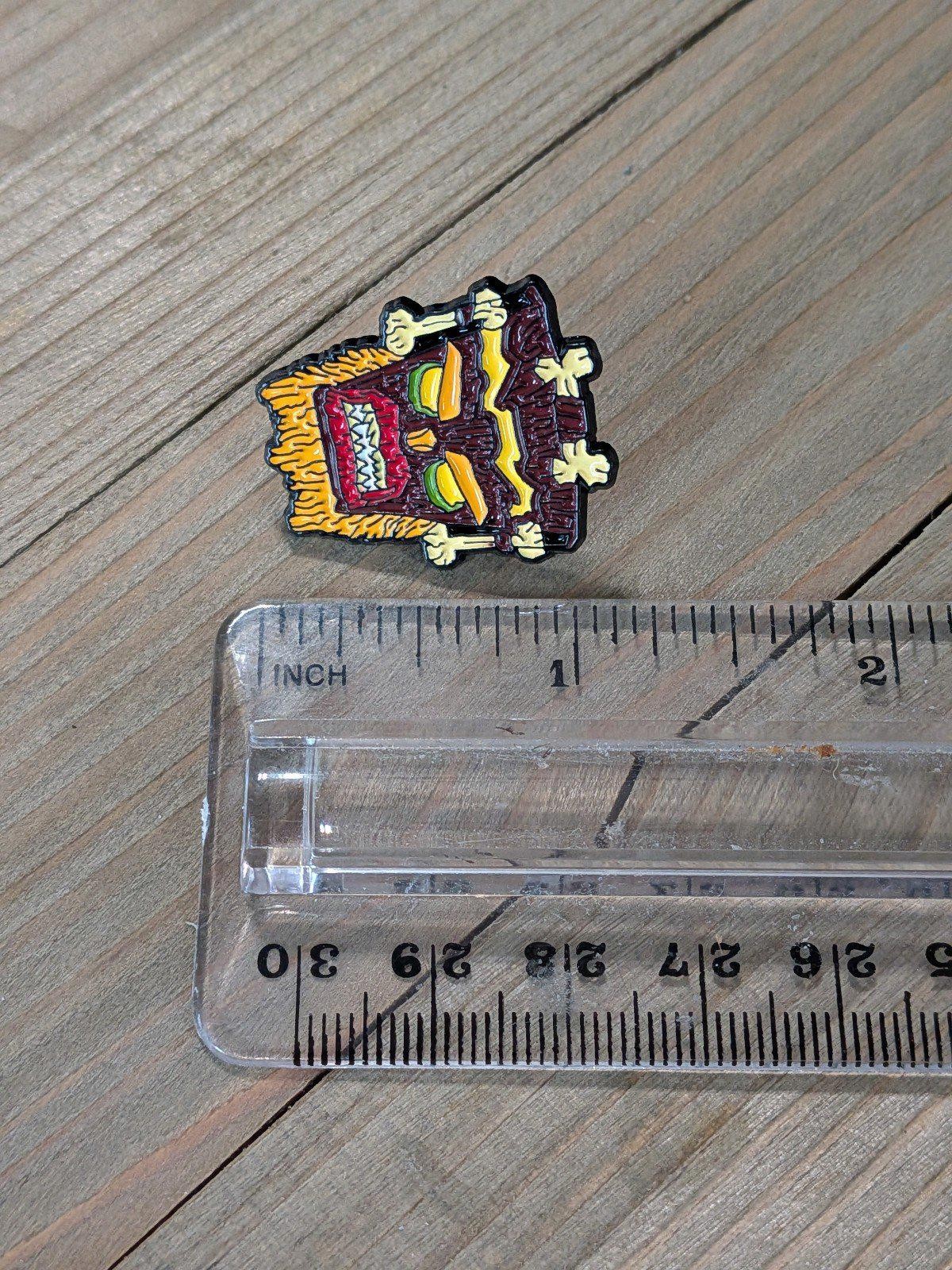 Angry Tiki Head Enamel Pin
