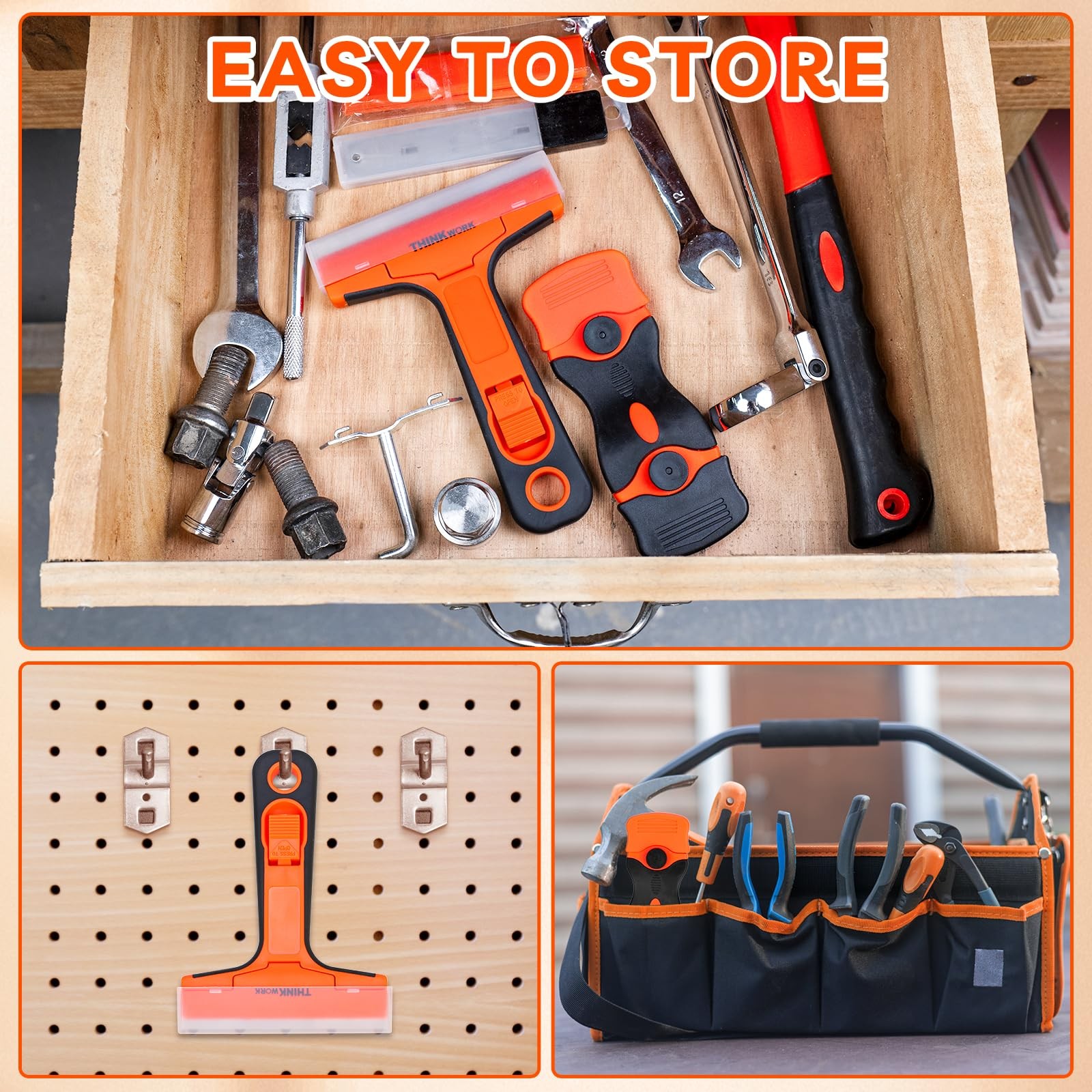Razor Blade Scraper, 2 Pack 2 Pack+40Pcs, Scraper Tool Set
