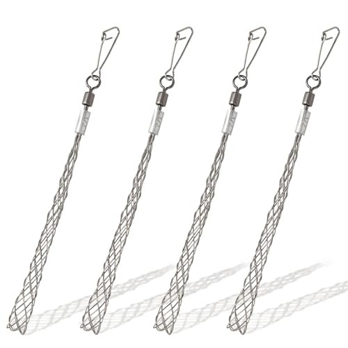 4PCS 1/2" Wire Pulling Grips - Electrical Cable Puller Tool for Heavy & Light Ca