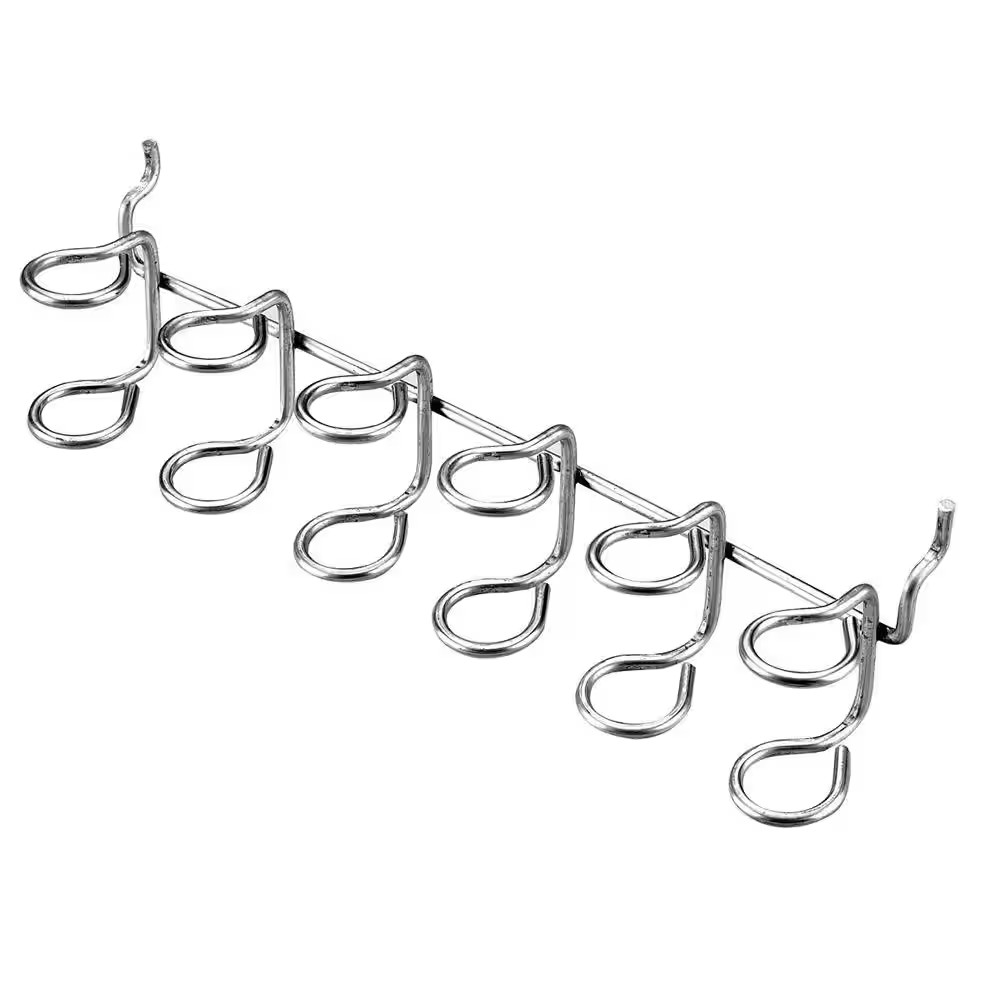 9 in X 1-5/8 in Metal Pegboard Multiple Tool Holder