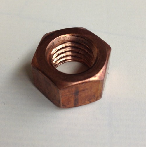 1/2-13 Hex Nut Finished Silicon Bronze Fastener Screws Bolts 10 Pcs.