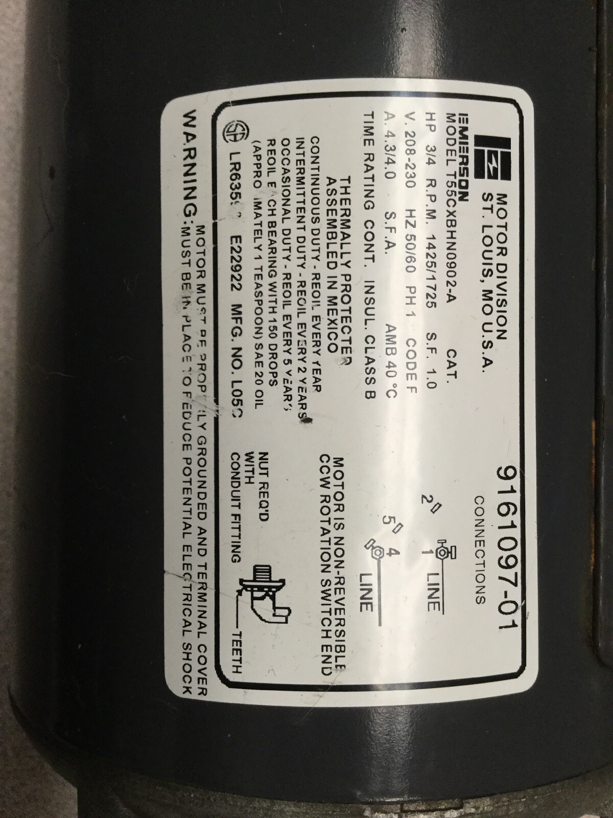 Ice O Matic Flaker Motor For Flake Ice Unit