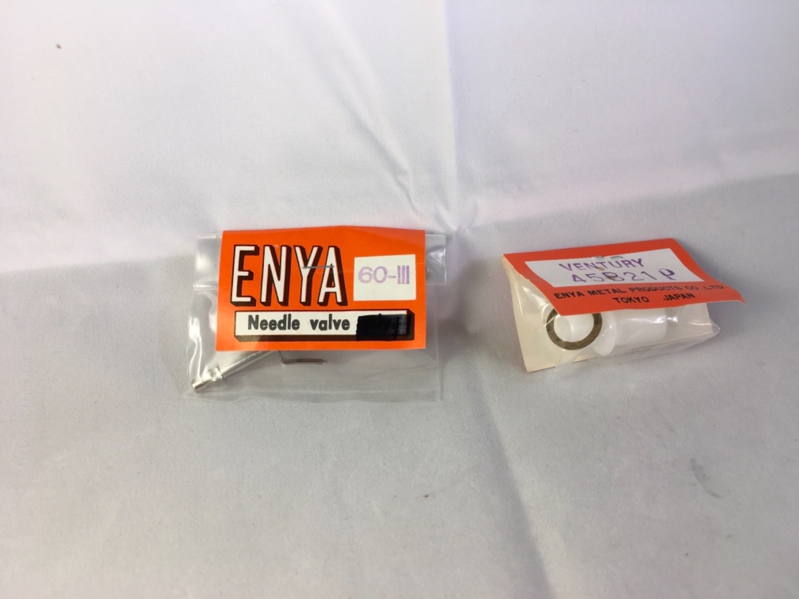 ENYA 45 BB MODEL 6001 NEEDLE VALVE ASSY & C/L DELRIN VENTURI SET NIP