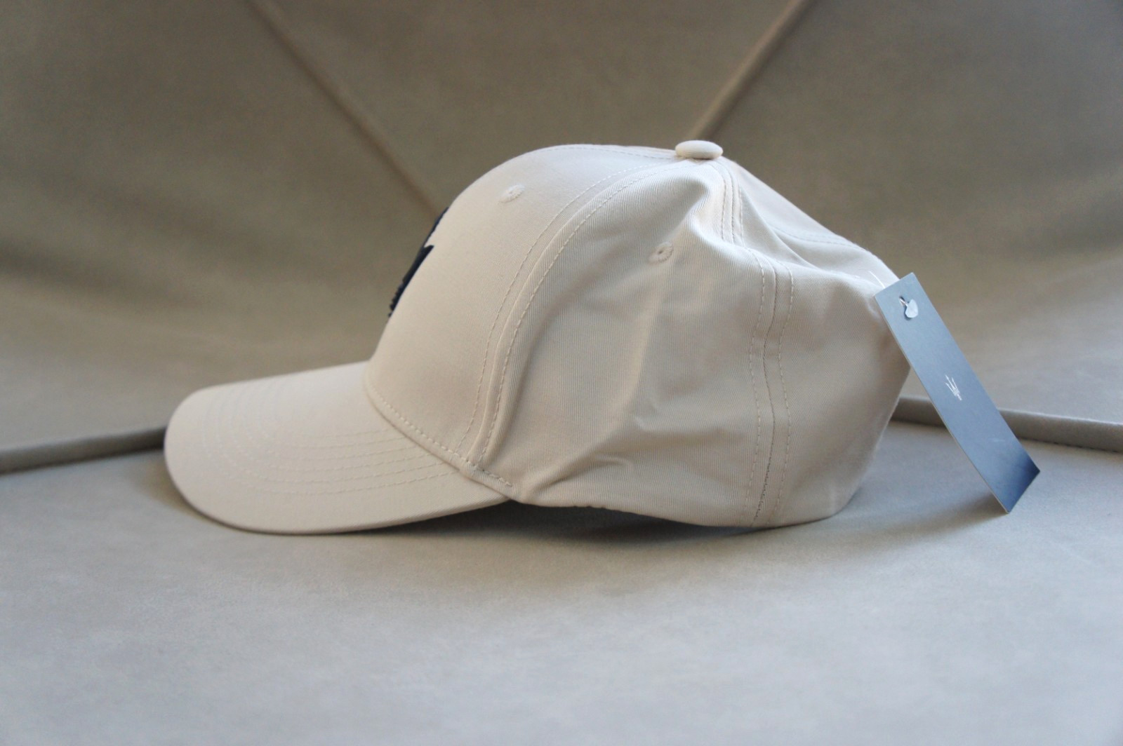 New Genuine Maserati Trident Beige Baseball Adjustable Snapback Cap Hat Patch