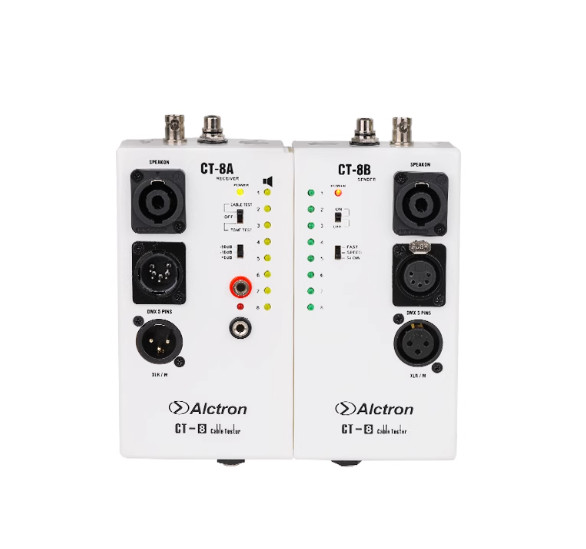 CT-8 Cable Tester Professional Audio Network Line Engineering Cabling Test Tool