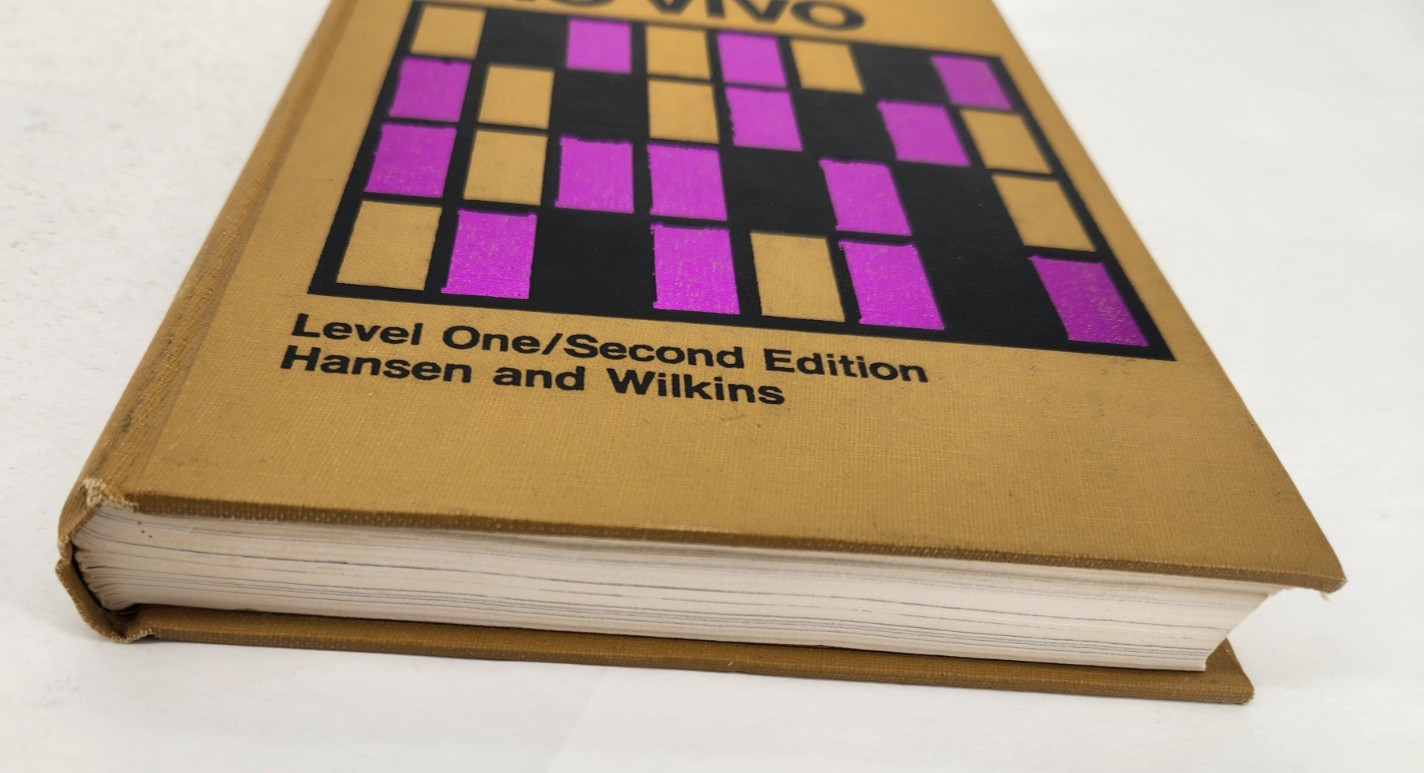 Espanol a lo vivo level one 2nd edition by Hansen and Wilkins 1970 Hardcover