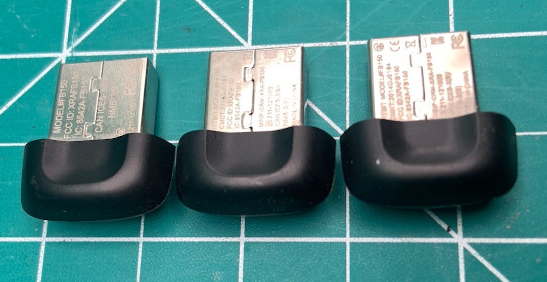 3 X OEM Fitbit Wireless Sync Dongle USB Charge, HR, Flex, One, Zip, Force, Surge