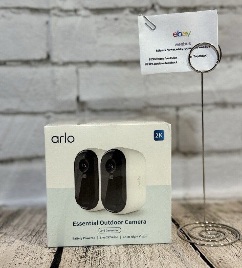 Arlo VMC3250-100NAS Essential 2-Camera Outdoor Wireless 2K Security Camera (2nd