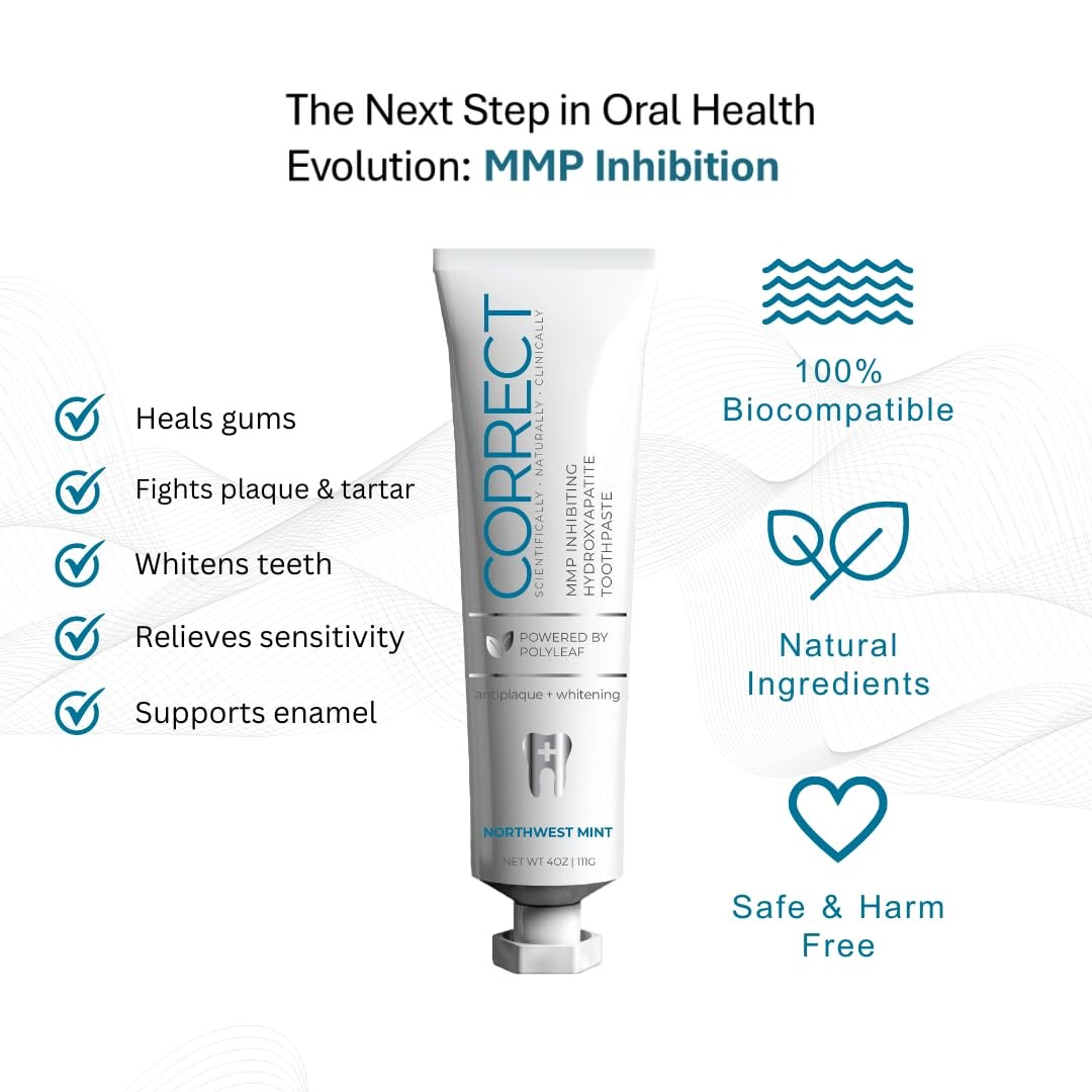 Fluoride Free Hydroxyapatite Toothpaste for Whitening & Sensitivity 4oz