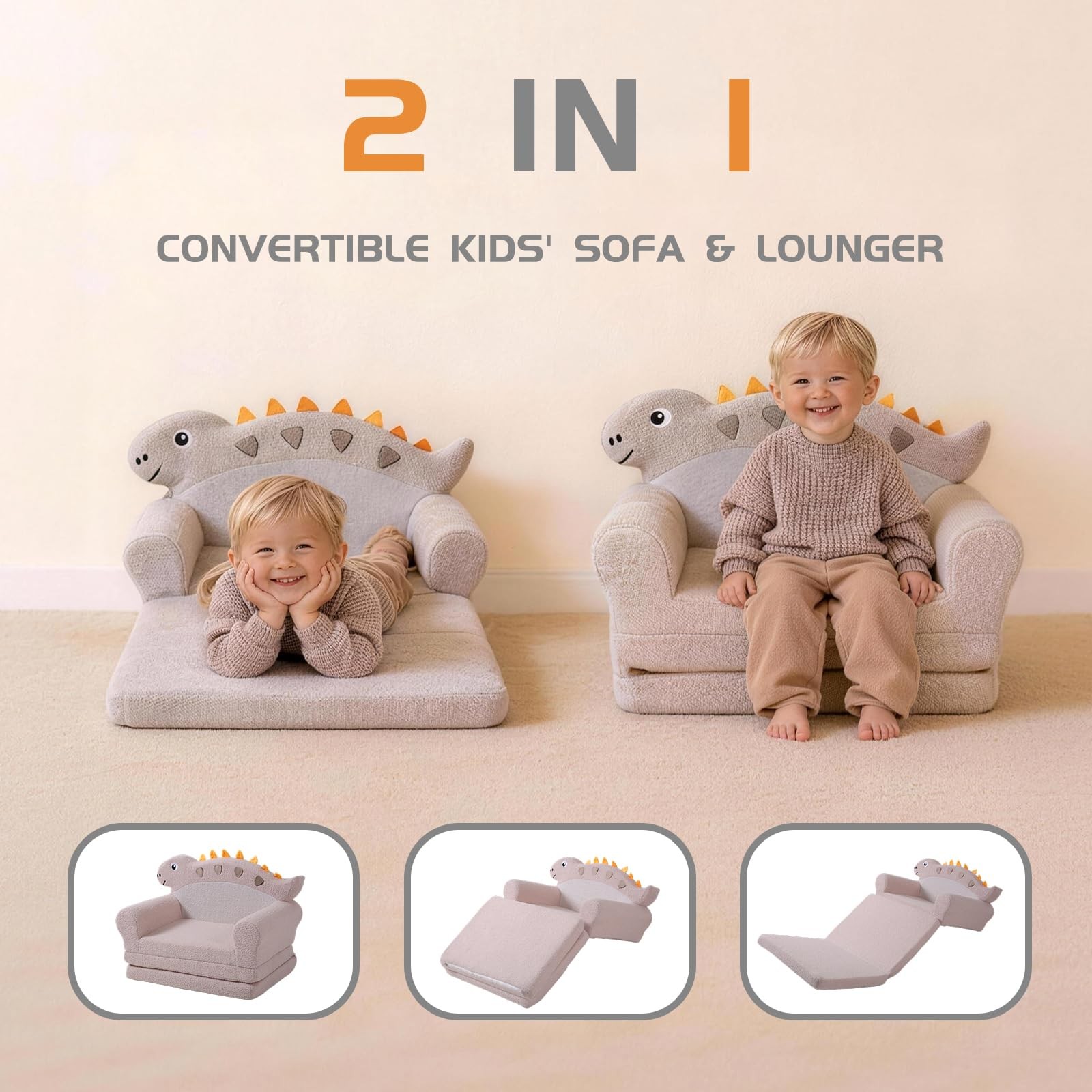 ‌Foldable Sofa Bed - 2-in-1 Convertible Couch & Floor Lounger, Portable Nurse...