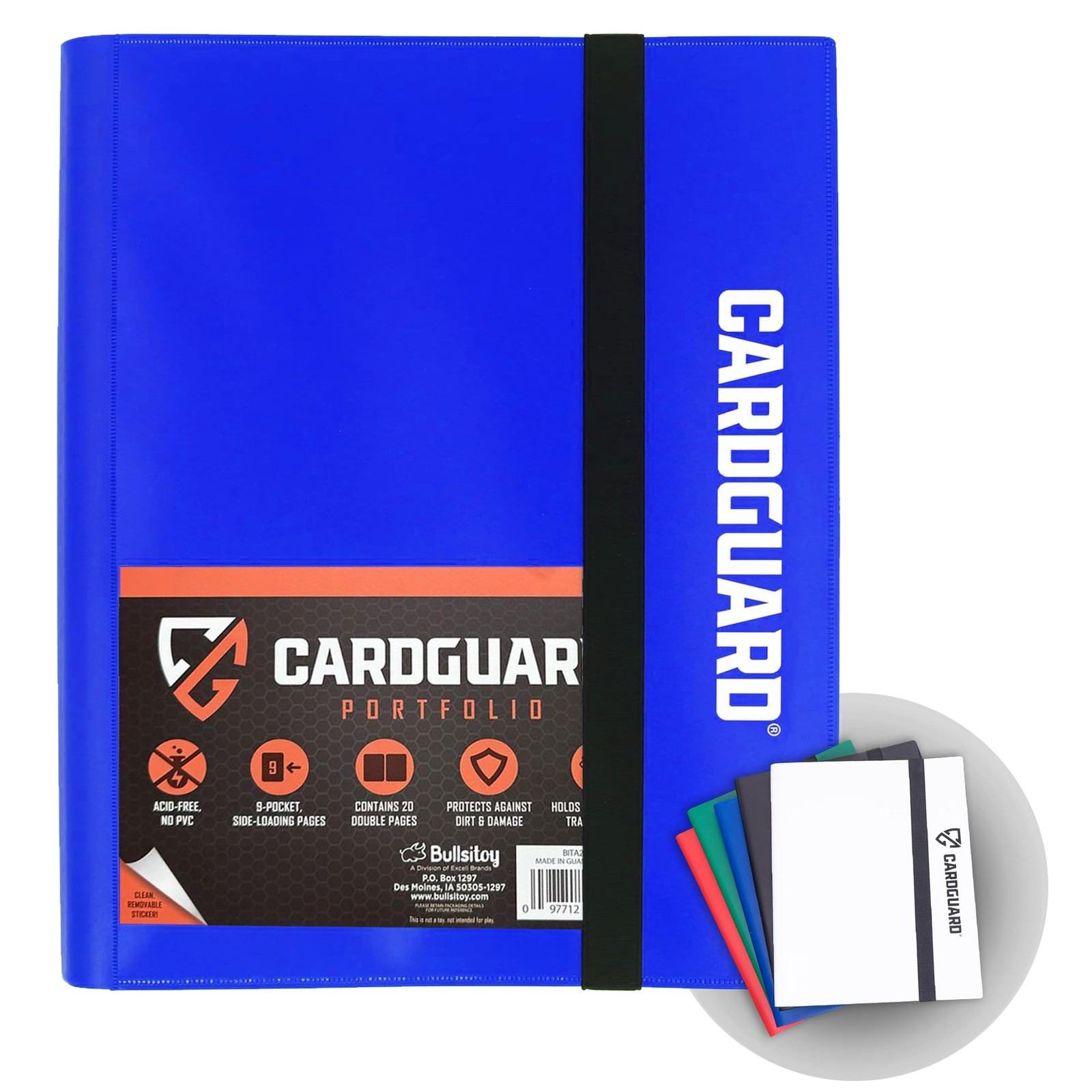 CardGuard Trading Card Binder Pro-Folio – 9 Pocket 12x9.75x0.75 inches, Blue