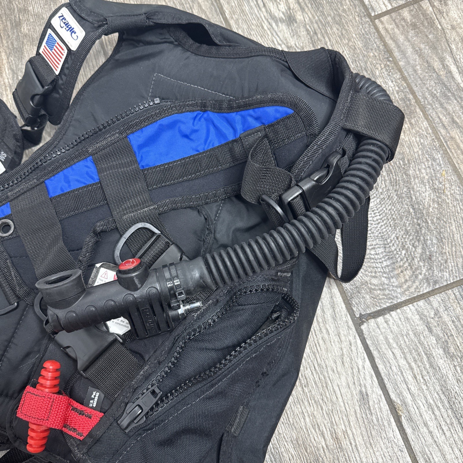 Zeagle Scuba Diving Core Buoyancy Back Inflate Vest Small