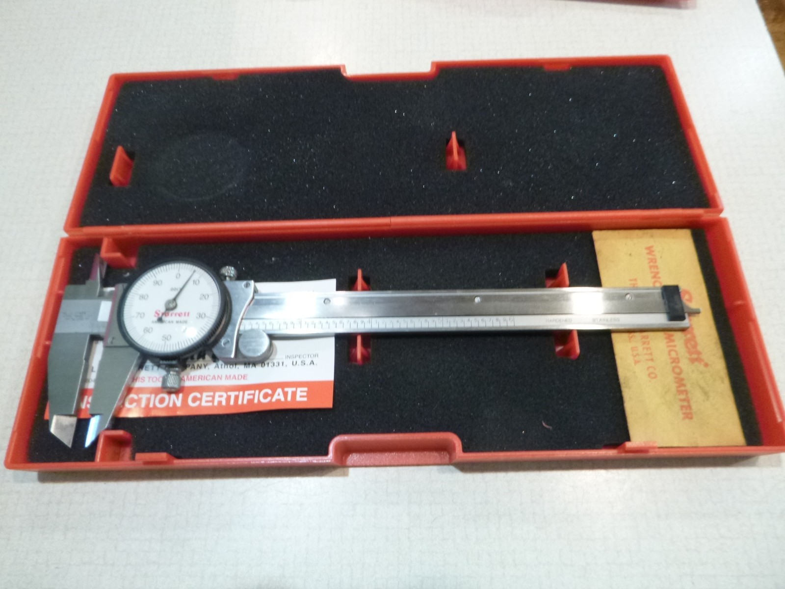 NEW STARRETT   120-A SIX INCH DIAL CALIPER