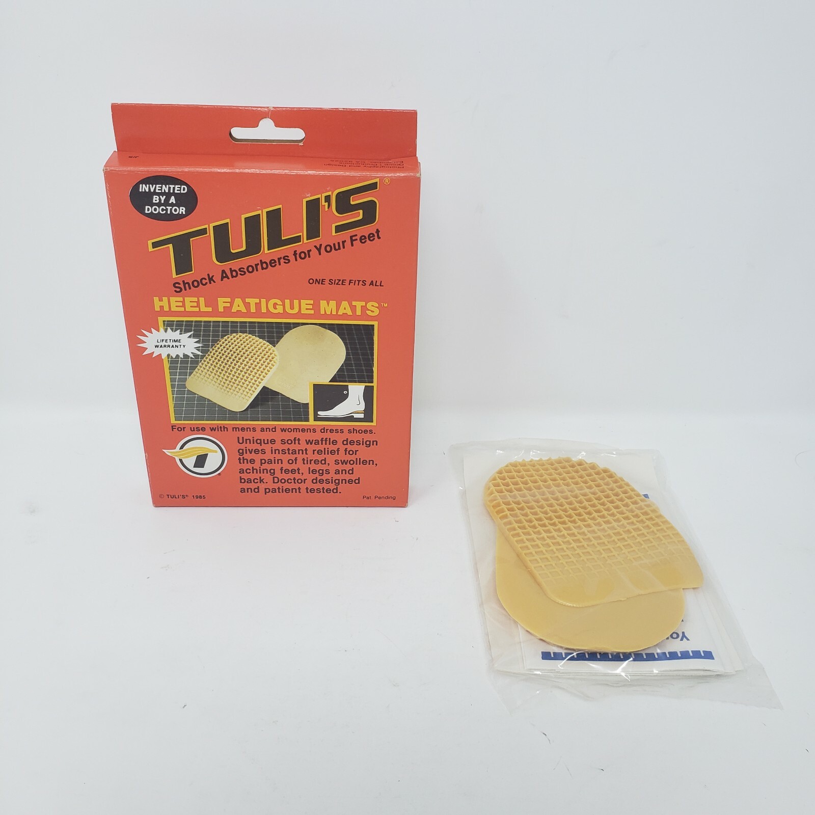 Vintage 1985 Tuli's Heel Fatigue Mats - One Size Fits All | Brand New Sealed NOS