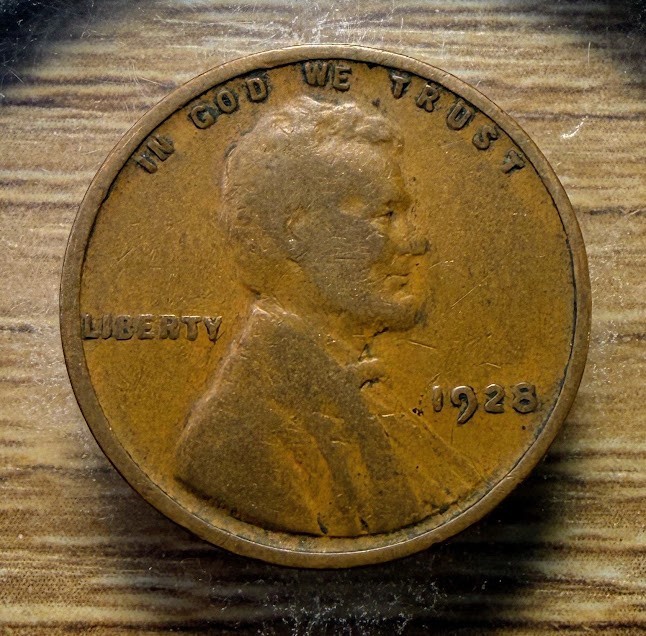1928-P Lincoln Wheat Cent - Actual Coin Shown -Free Shipping & Tracking INV#18
