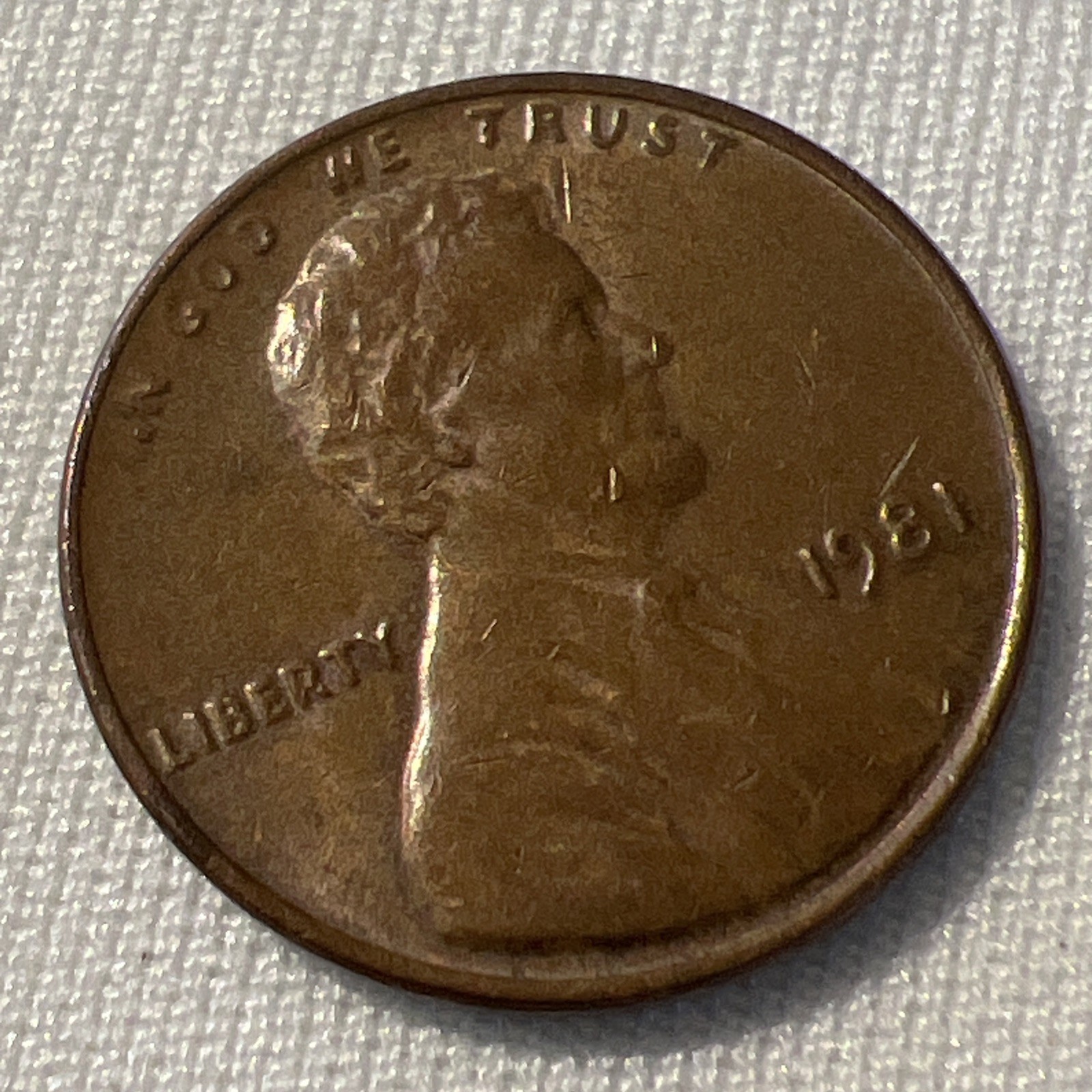 1981 Lincoln Penny No Mint Mark