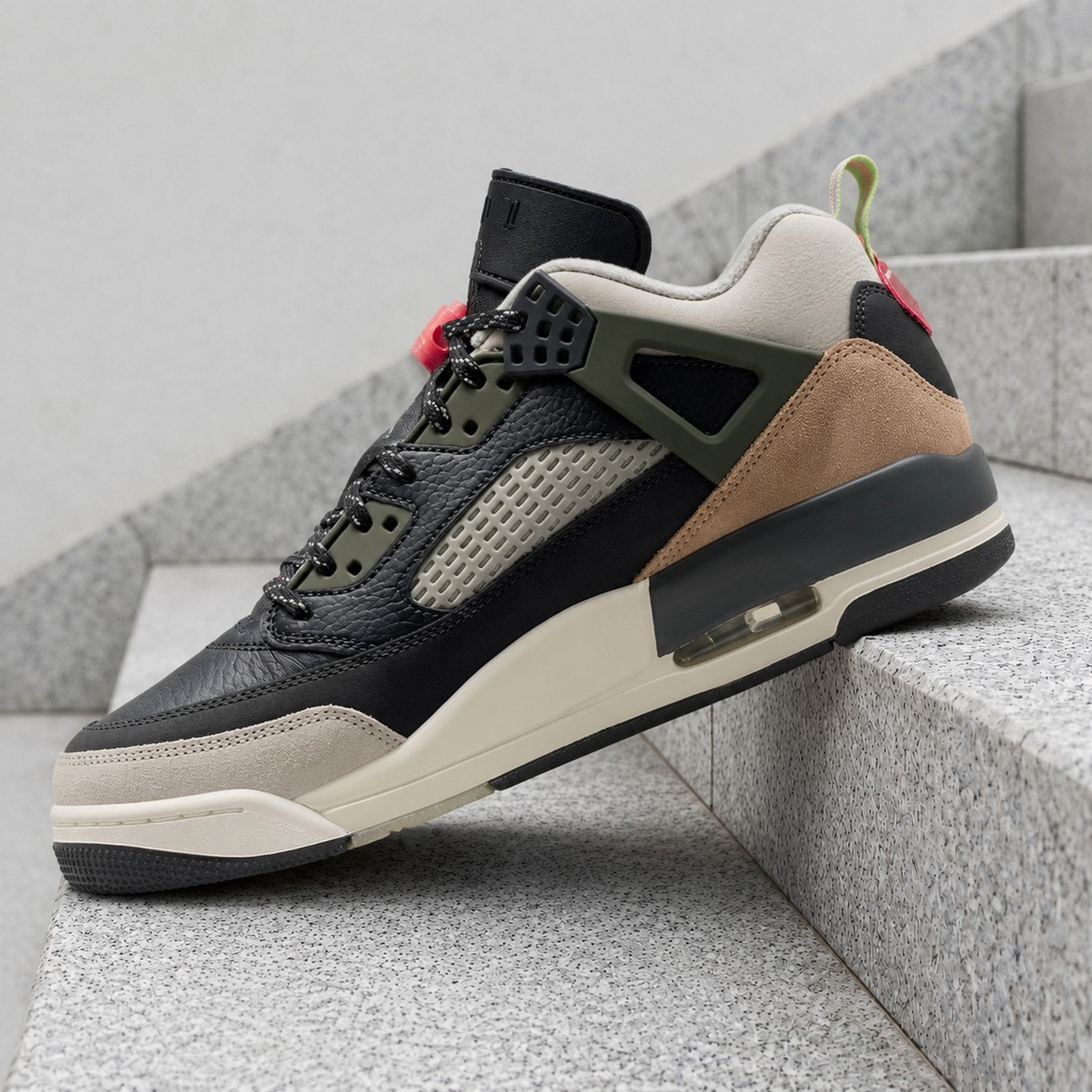 Nike Air Jordan Spizike Low Anthracite Mango Cargo Khaki FQ1759-007 Men's New