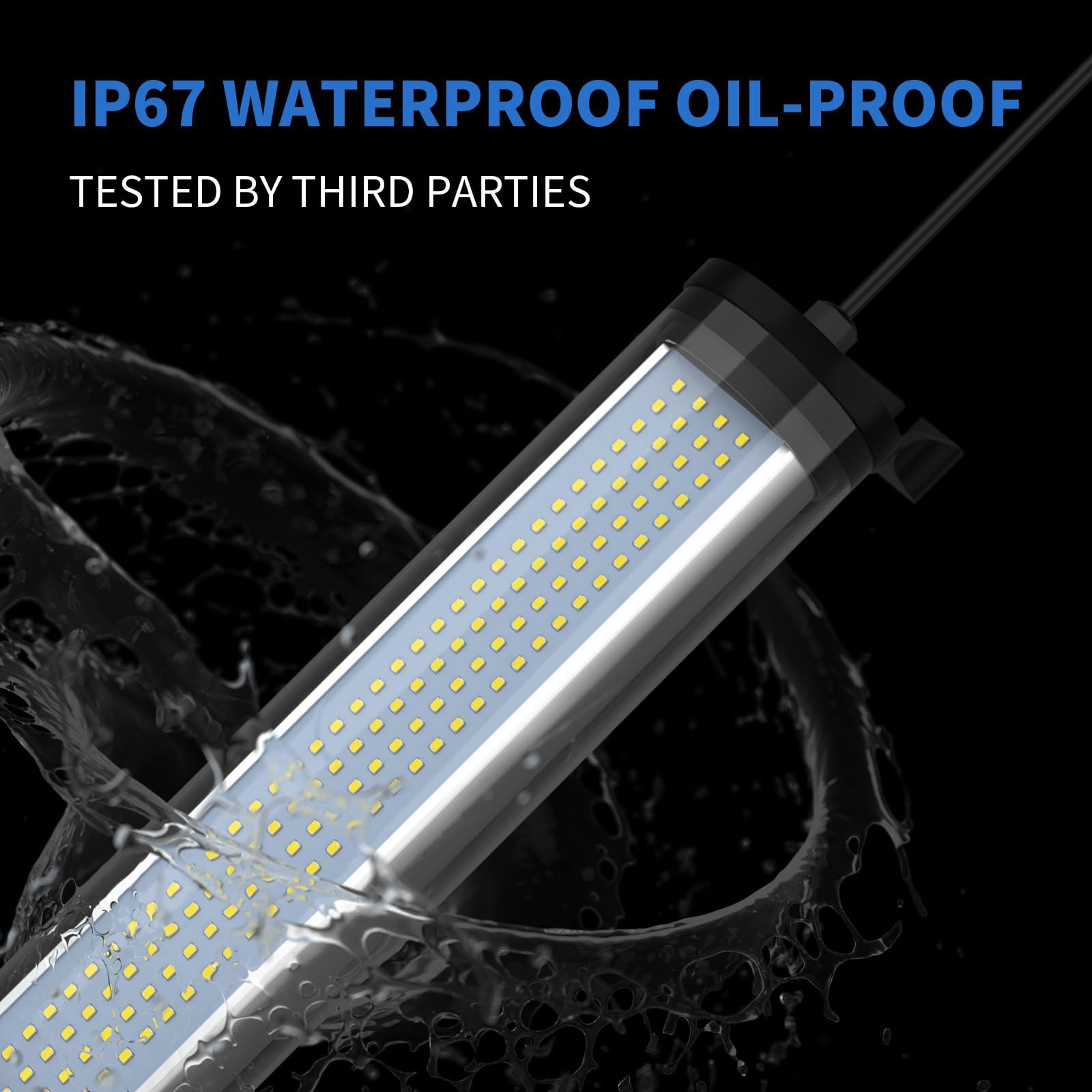 30W 6500k IP66 Explosion Proof LED Machine Work Tube Light 3000 lm Industrial...