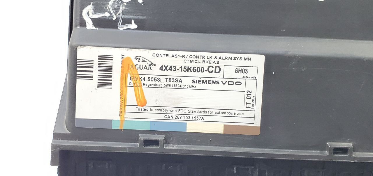 2004 2008 Jaguar X TYPE OEM Body Control Module BCM 4X4315K600CD