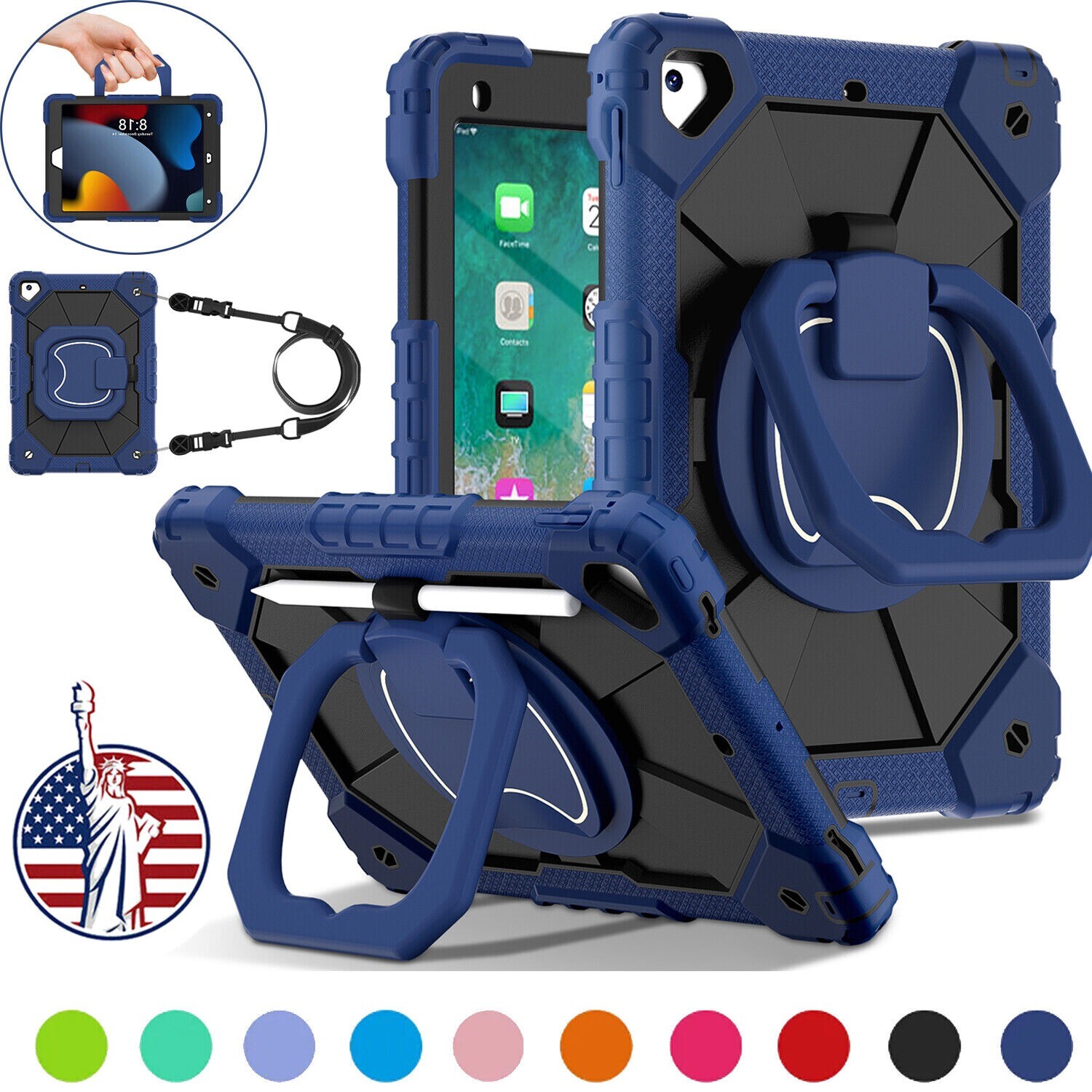 Rotating Stand Case Cover For iPad 7th/8th/9th10th/11th A16 Generation Pro 11"