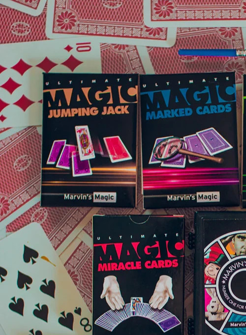 Jumping Jacks - Marvin's Ultimate Magic Card Tricks Set Kit New!