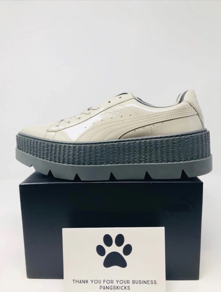 Puma Fenty by Rihanna Pointy Creeper Patent Dove 366270-02 Women's Size 7.5