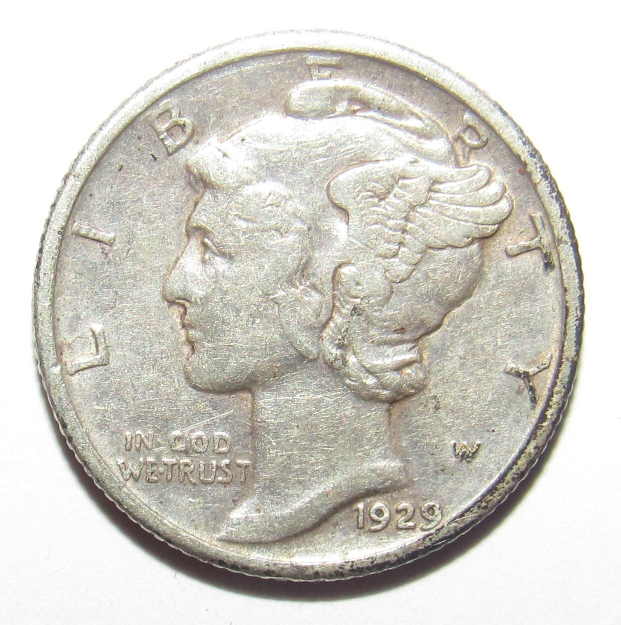 1929 Mercury Dime XF (N66)