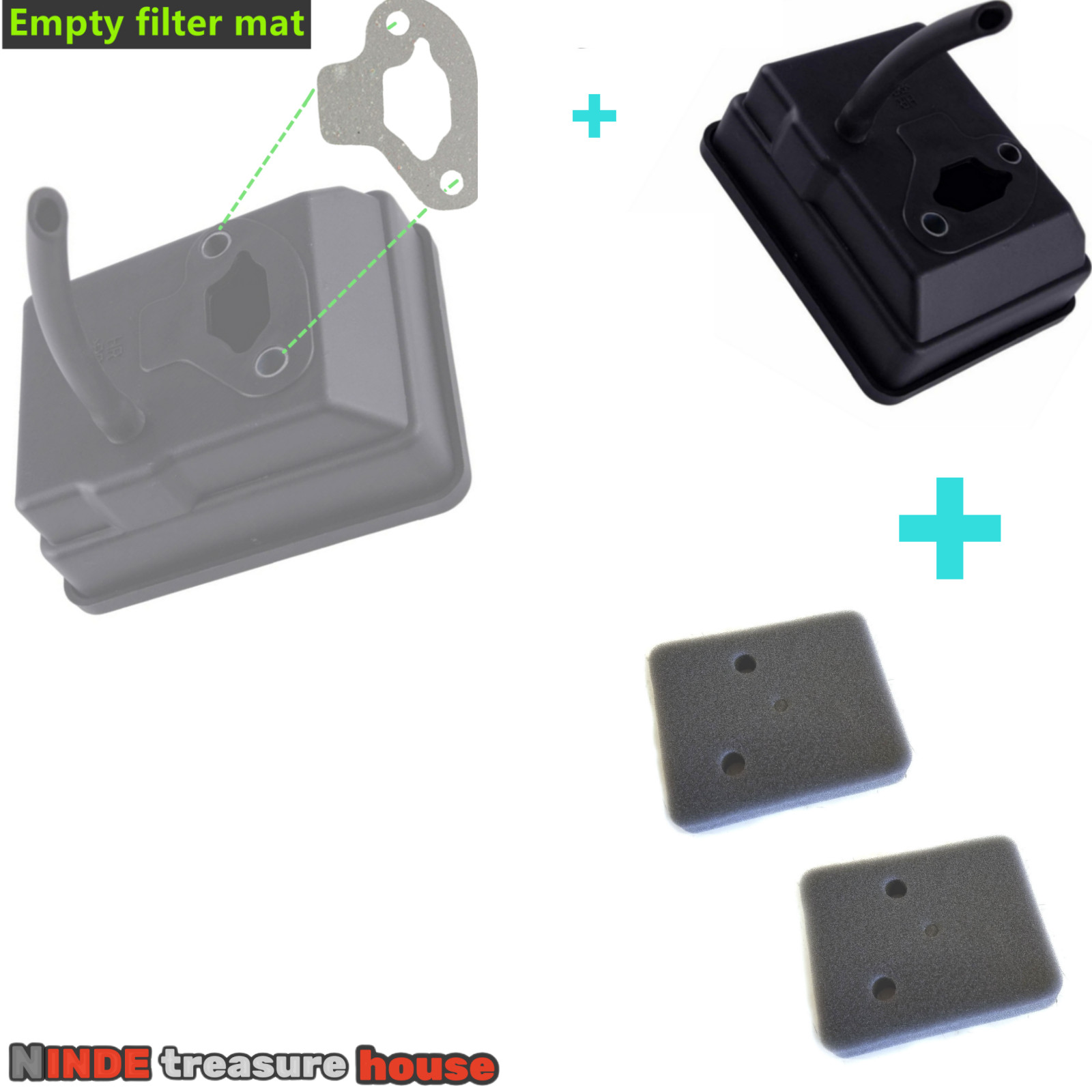 NEW AIR FILTER CLEANER REPLACEMENT BOX BAJA DOODLE BUG 97CC 2.8 HORSEPOWER