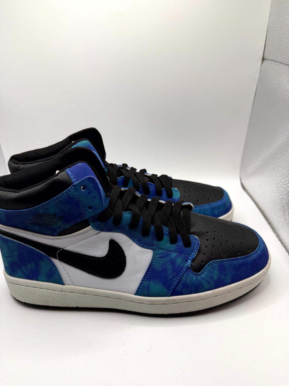 Nike Air Jordan 1 Retro High OG Mens 9 Sneaker Multicolor Tie-Dye Leather Shoes