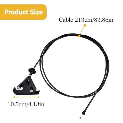 912-086 Hood Release Cable & Pull Handle Compatible with Dodge Ram 1500 2500