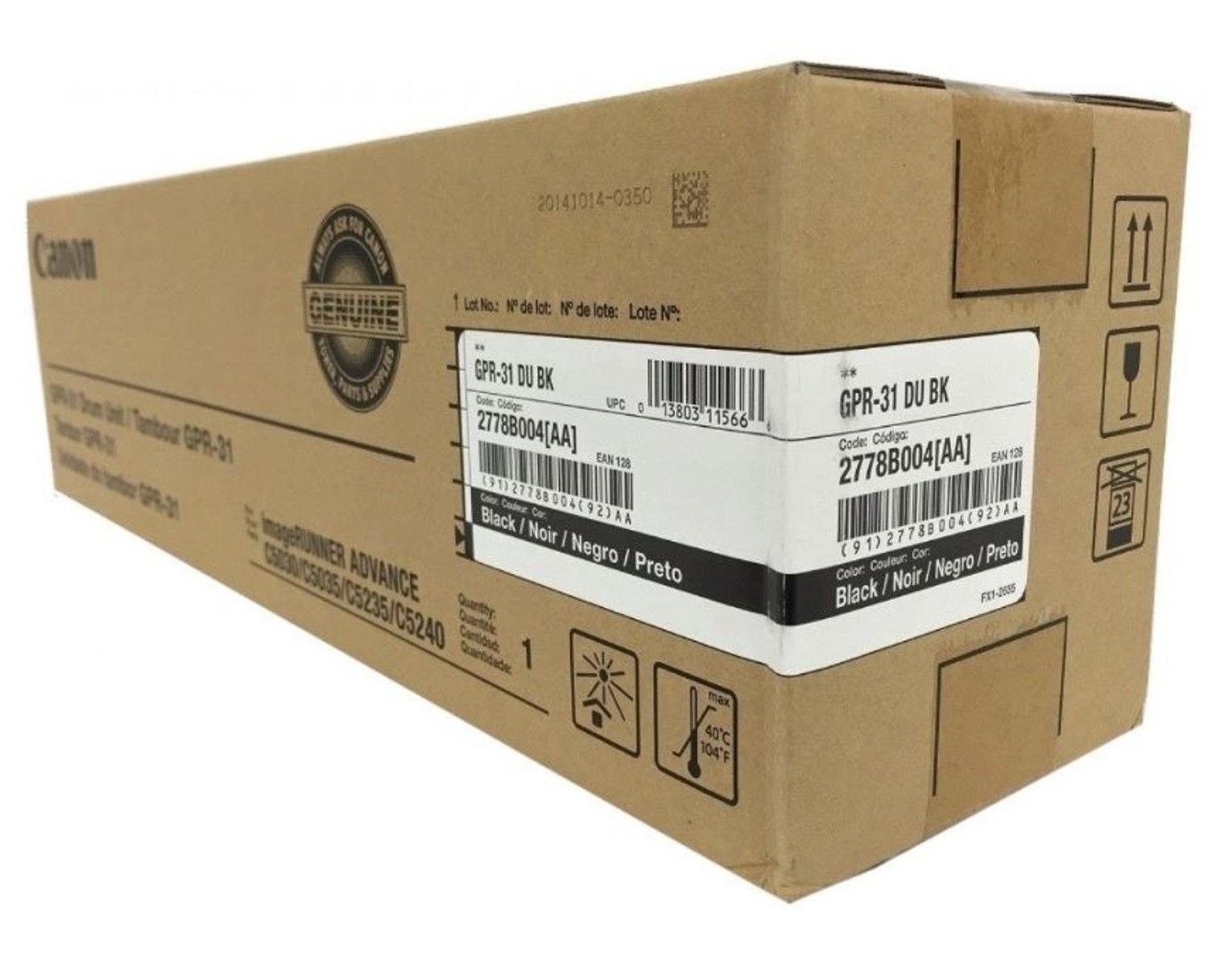 Genuine Canon 2778B004 Black Drum Unit