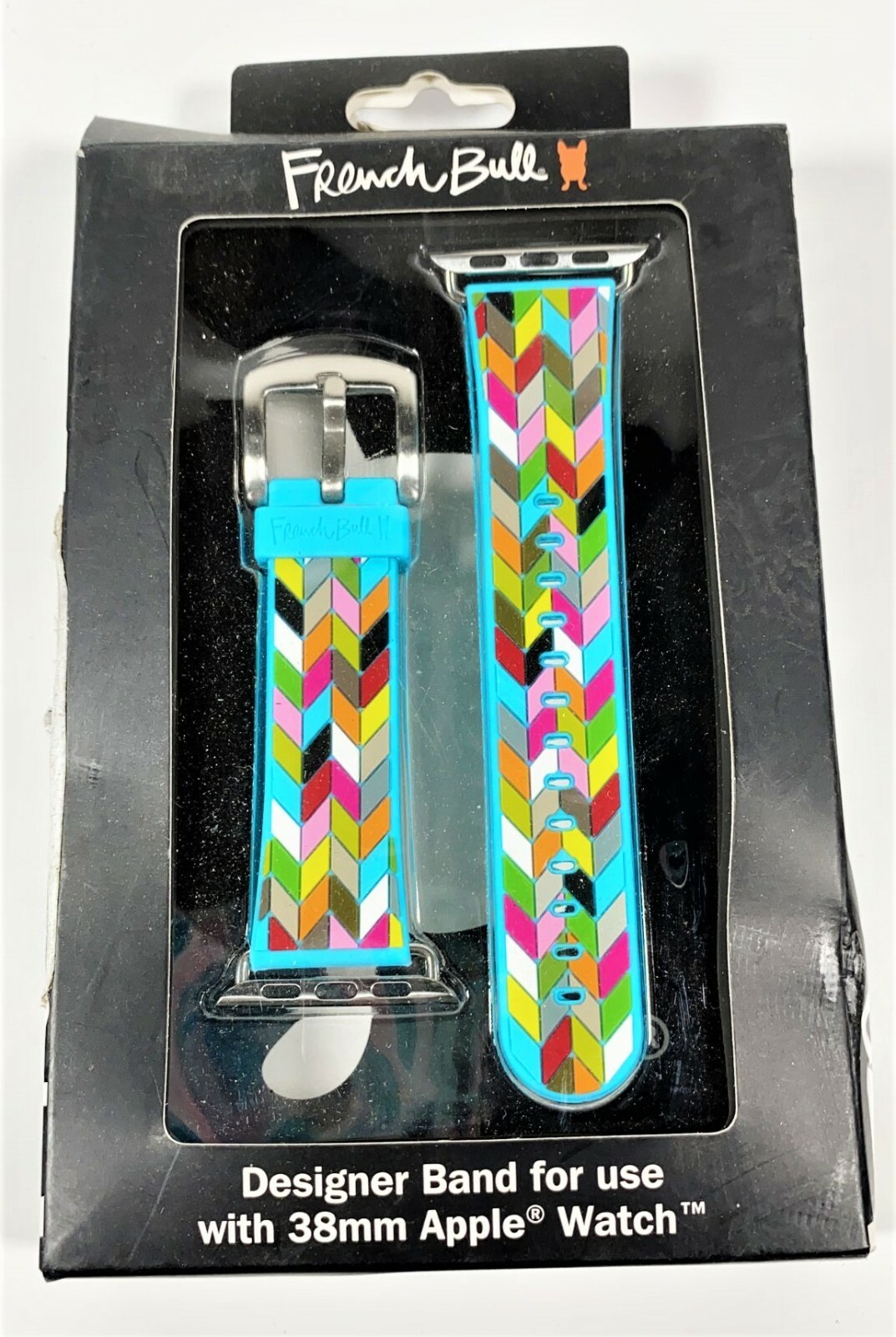 French Bull Designer Band for use with 38mm Apple Watch - Multi Color