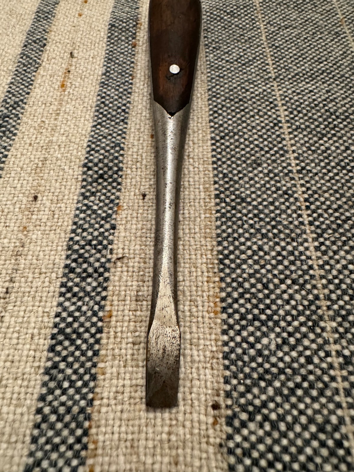 Perfect Handle Old Split Wood Screwdriver - Small - Unmarked Old
