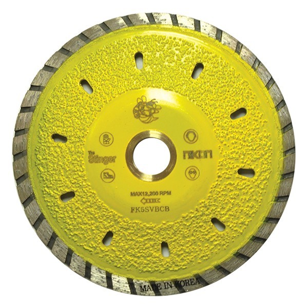 Stinger 5" Contour Diamond Blade with Vacuum Brazed Core  NEW  Model FK5SVBCB