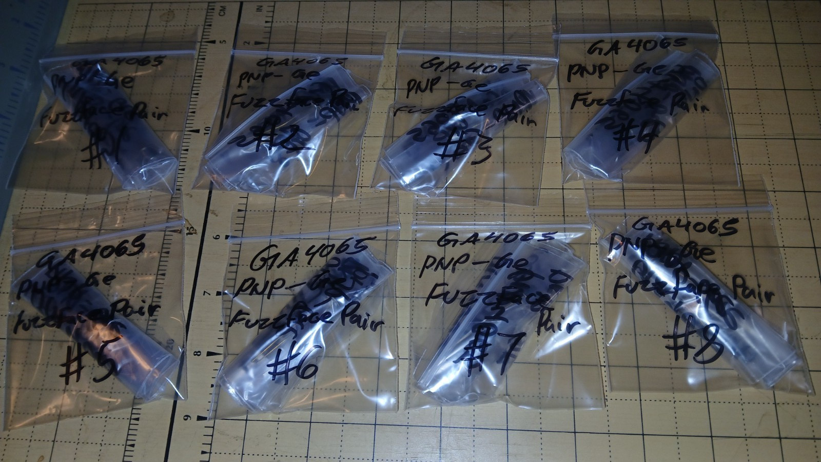 Fuzz face pairs/ T. I. GA4065 PNP germanium/Fully tested/NOS/TO-5/You choose
