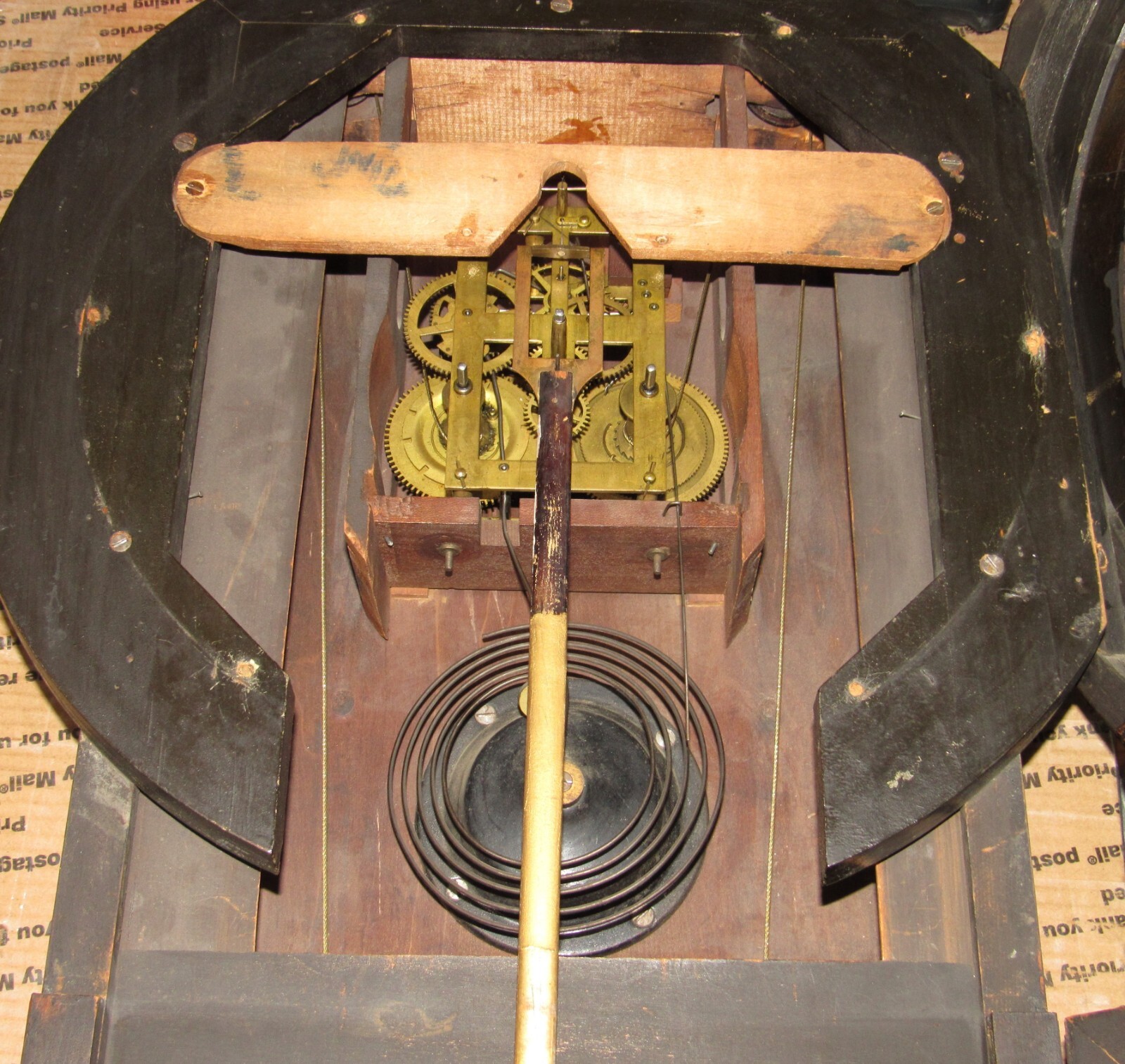 Antique Seth Thomas "Regulator No. 1 Extra" Weights Driven Regulator Wall Clock