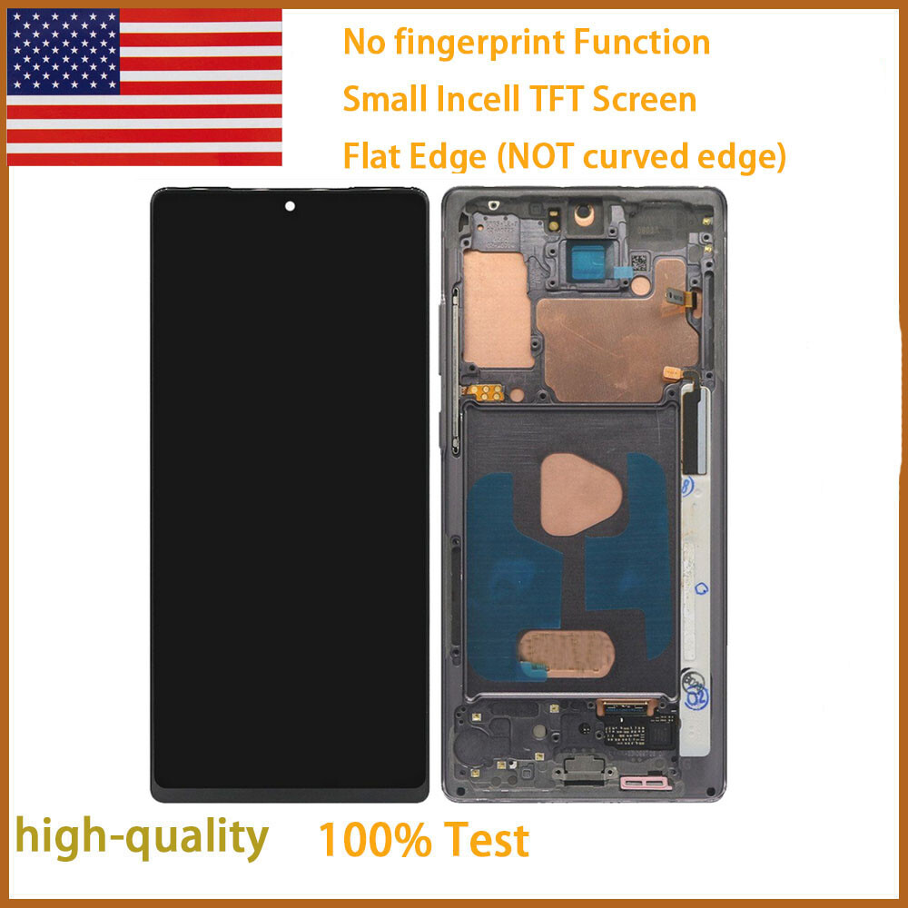 Incell For Samsung Note 20 5G SM-N981U N981U1 LCD Touch Screen Digitizer Frame