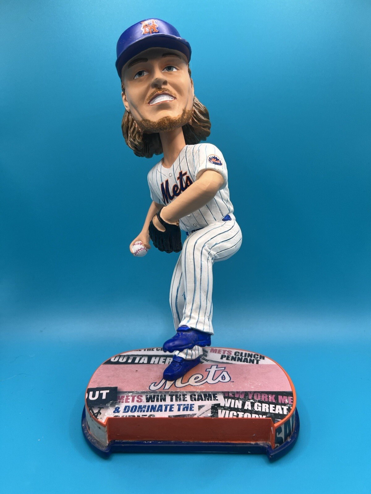 NOAH SYNDERGAARD METS BOBBLEHEAD BY FOREVER COLLECTIBLES Missing Nameplate