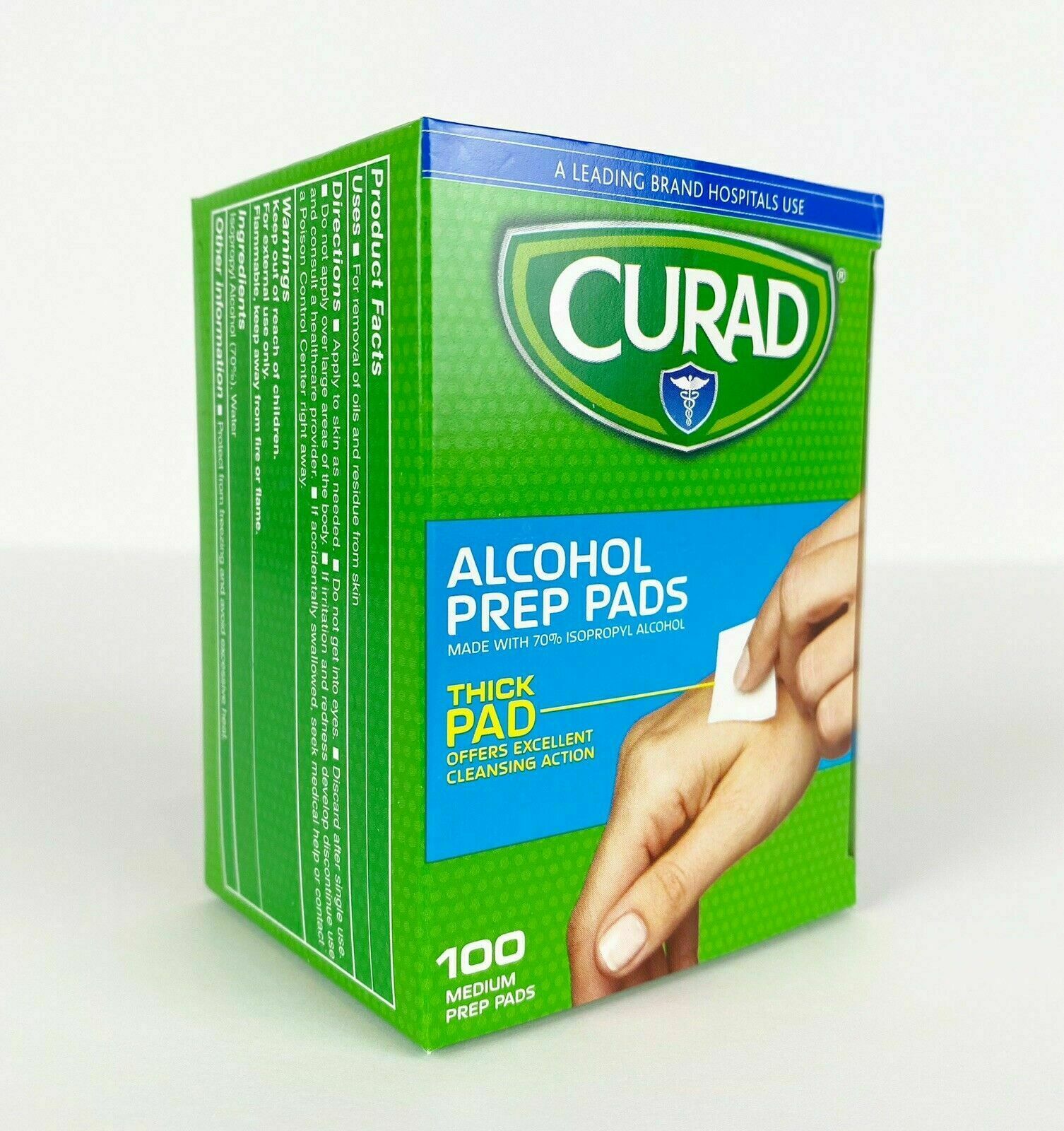 CURAD Alcohol Prep Pads - 100 Count