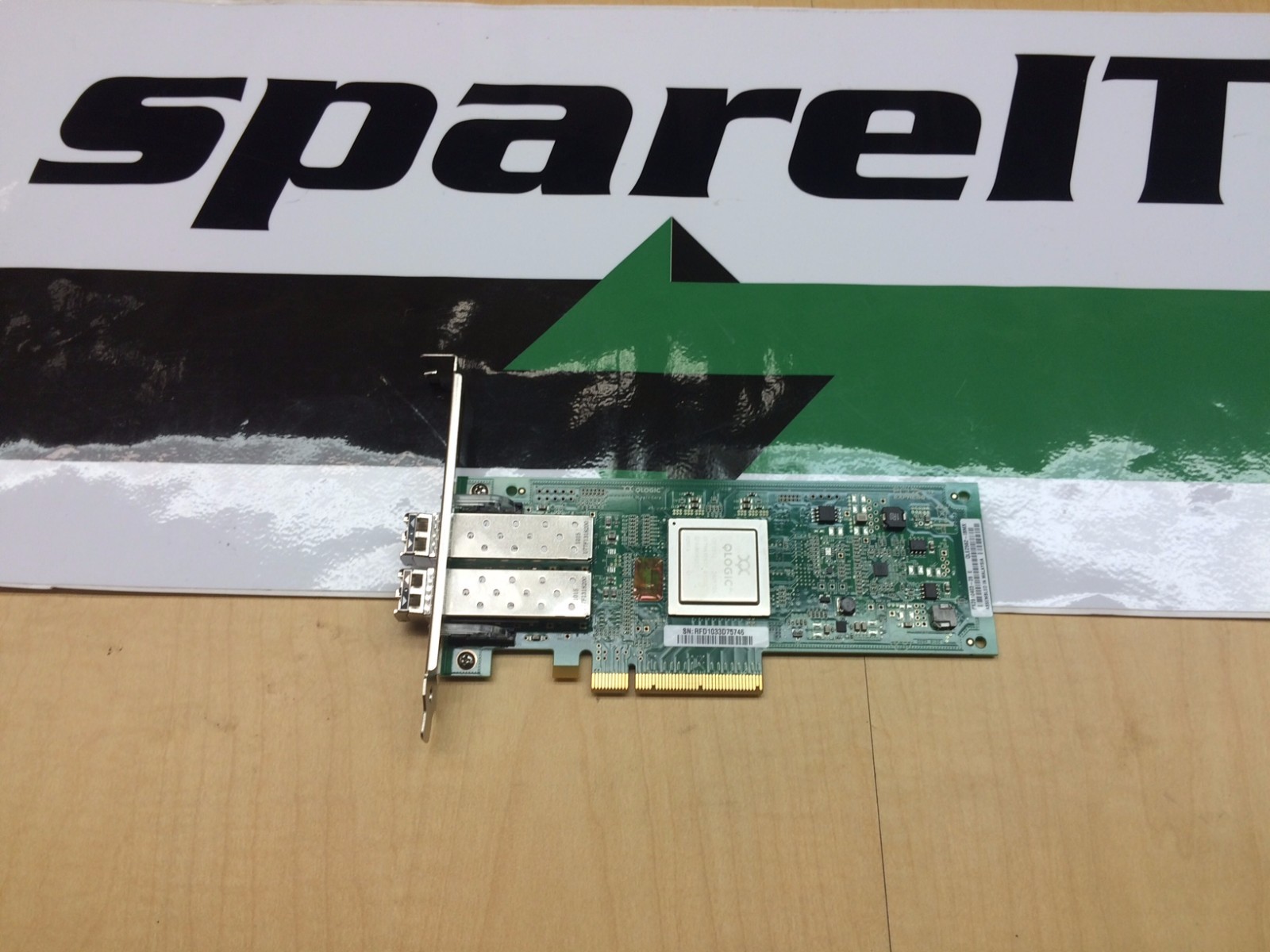 IBM X QLogic 8 Gb FC Dual Port PCIe HBA QLE2562-IBMX 42D0512 / 42D0516 w/2x SFP