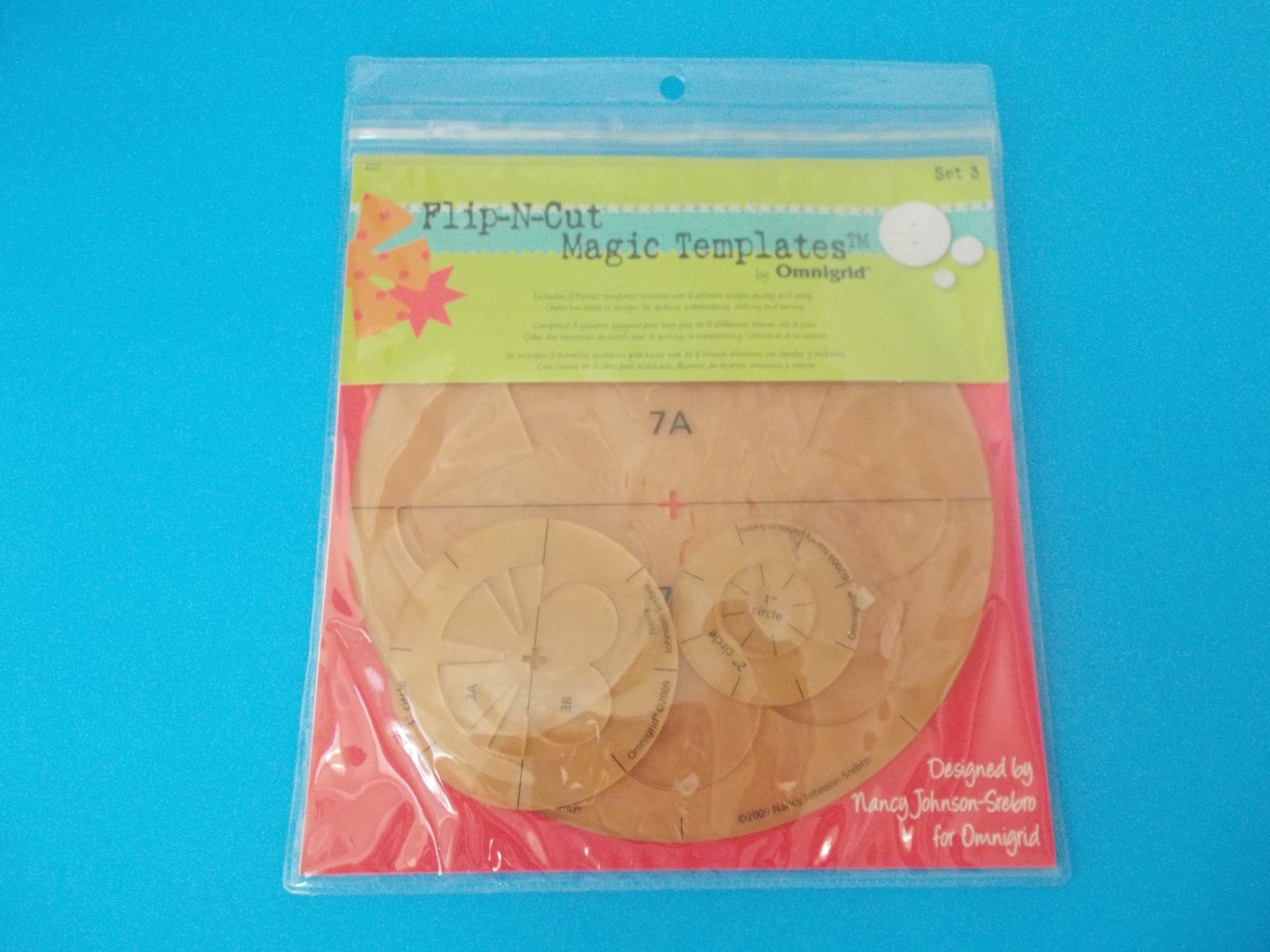 NEW OMIGRID Flip & Cut Magic Templates for Quilting Sewing Crafts Set #3