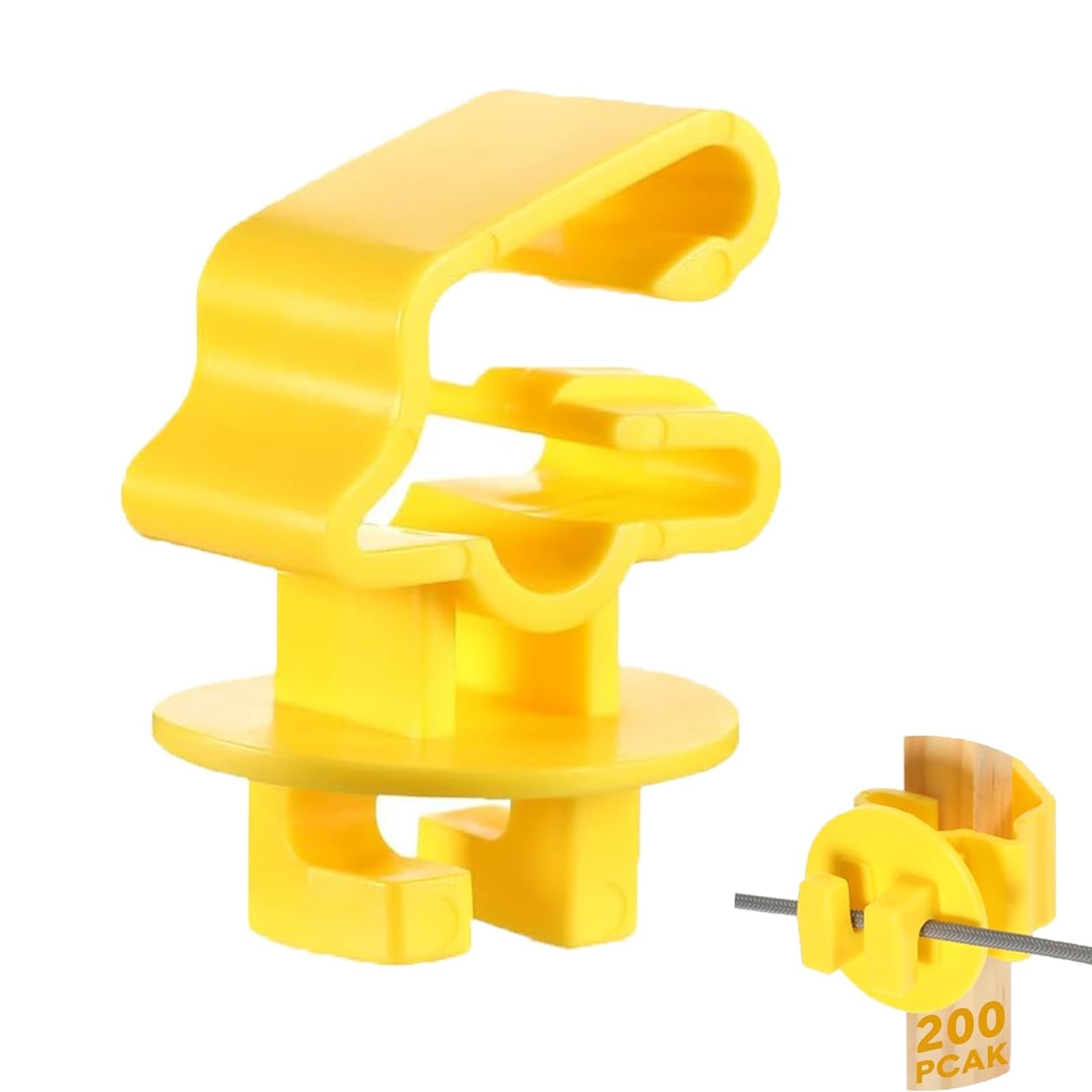 T Post Insulators Electric Fence 200 Pcs Standard Snug-Fitting T-Post Clips H...