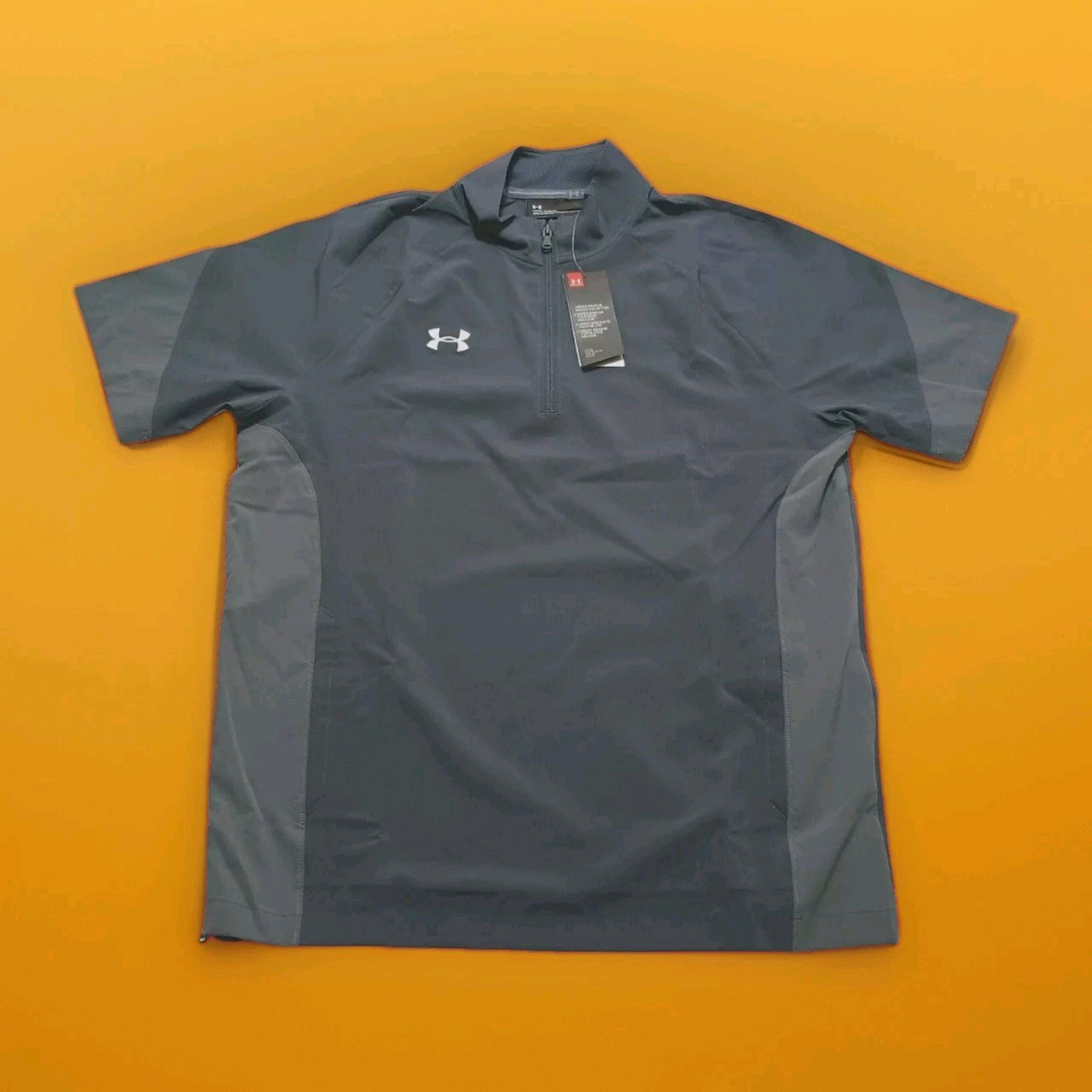New Under Armour  ¼ Zip Coach's Pullover Small Storm Tech Men's Squad Grey