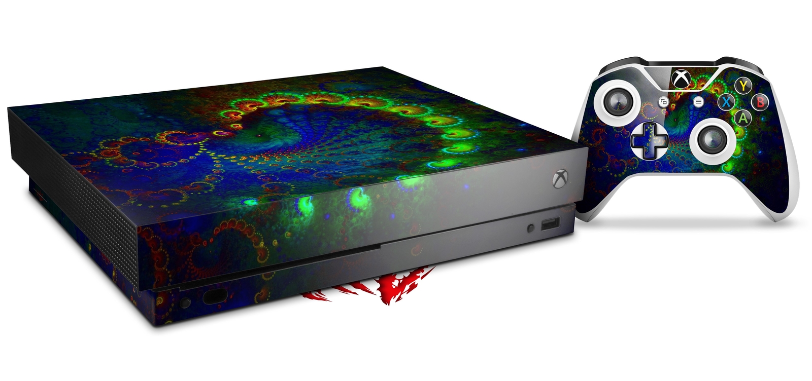 Skin for XBOX One X Console Controller Deeper Dive Decal