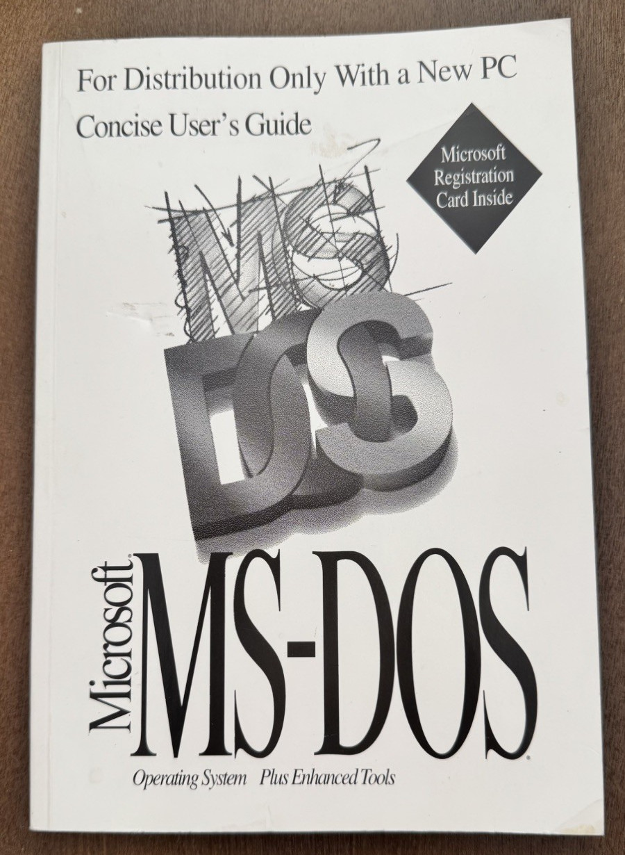 Vintage Microsoft MS-DOS 6.2 Concise User's Guide Manual PC Operating System