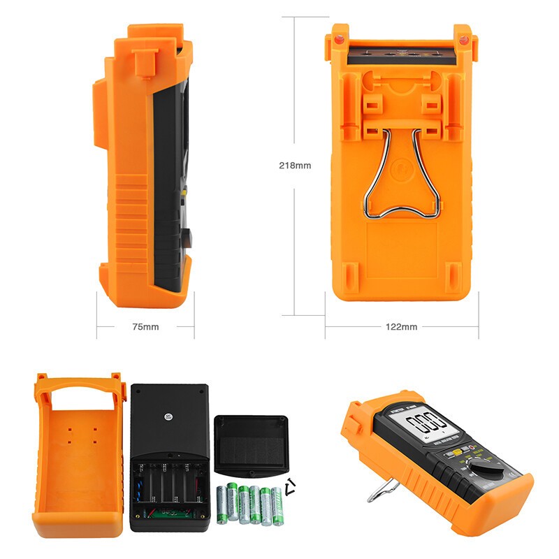 Digital 5000V Insulation Tester Megohmmeter,200GΩ,Auto-Ranging, AC Voltage Test