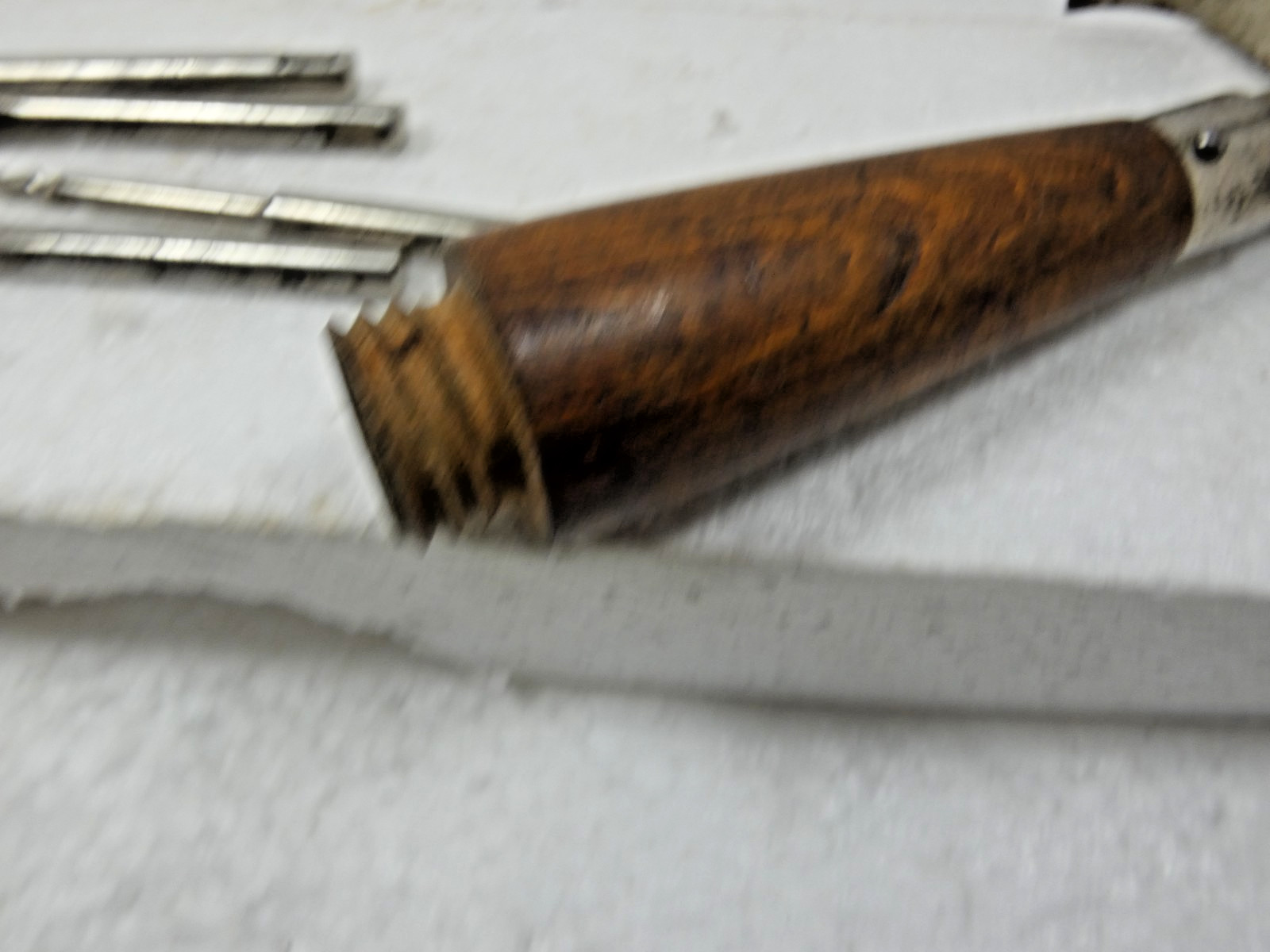 Vintage Boxwood Handle Multitool w/Hammer & 4 Other Tools
