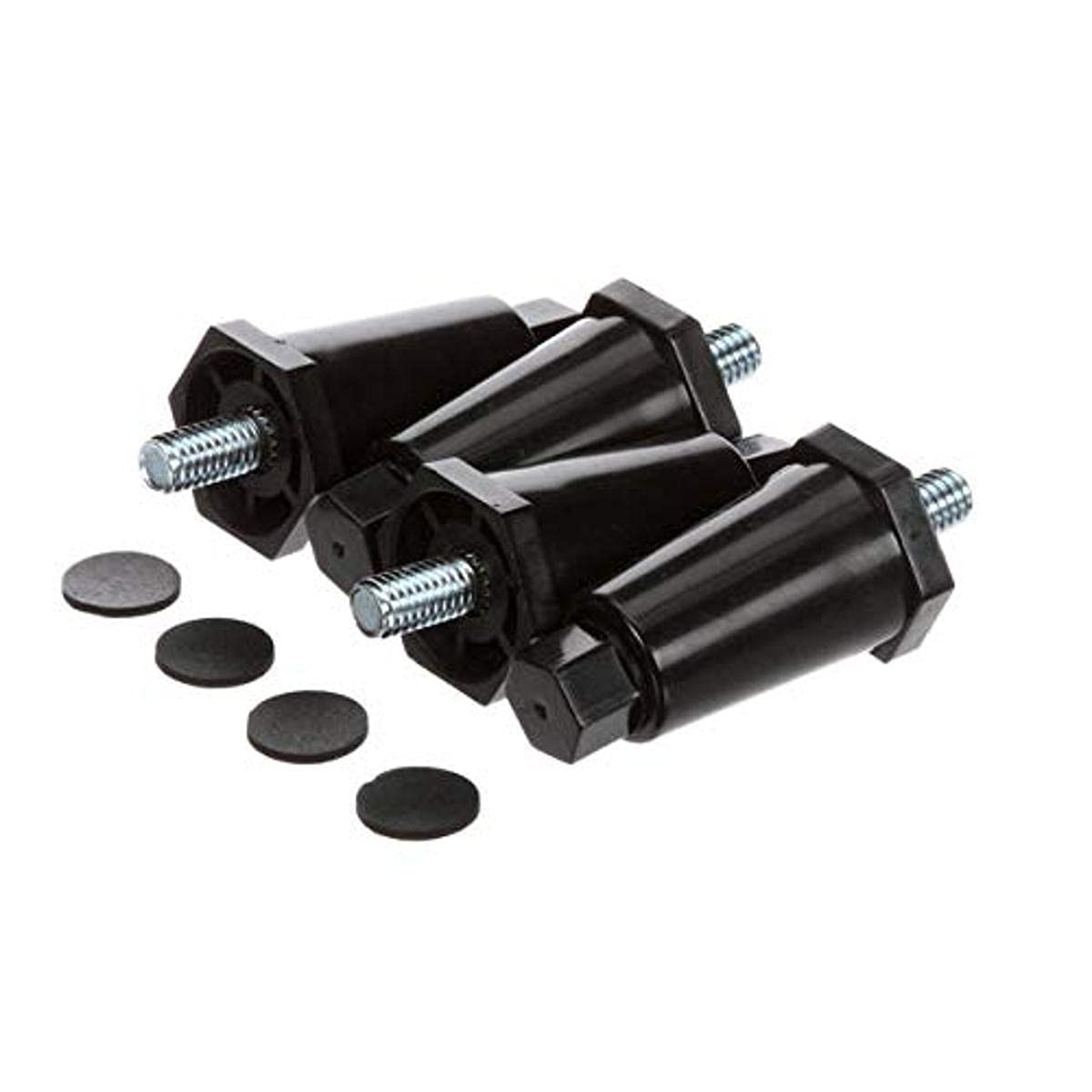 13255.0006 Kit,Leg-2.50 Adj Blk Plastic